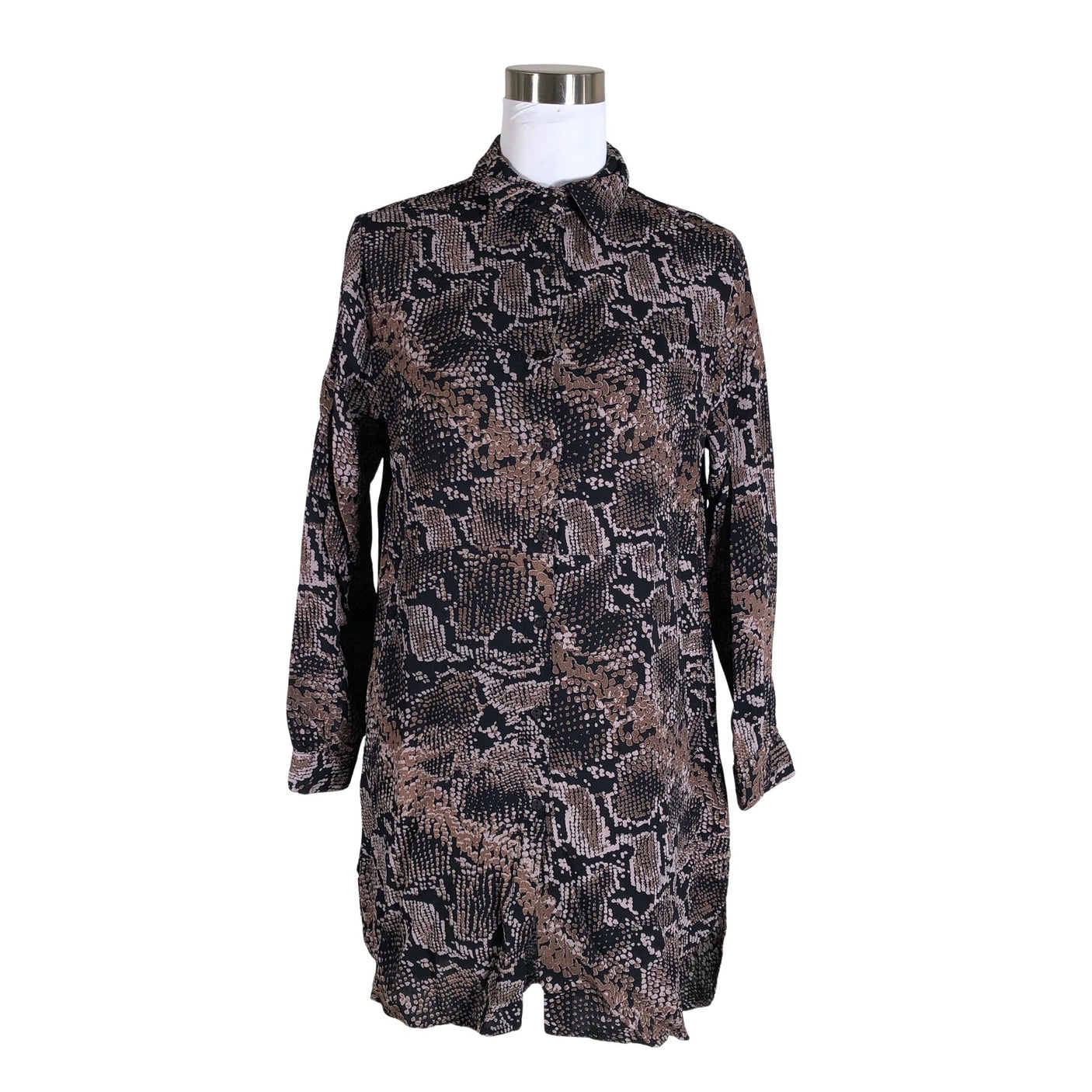 Unisex Capri collection - Schiffon dress, size 38 - Brown (1)