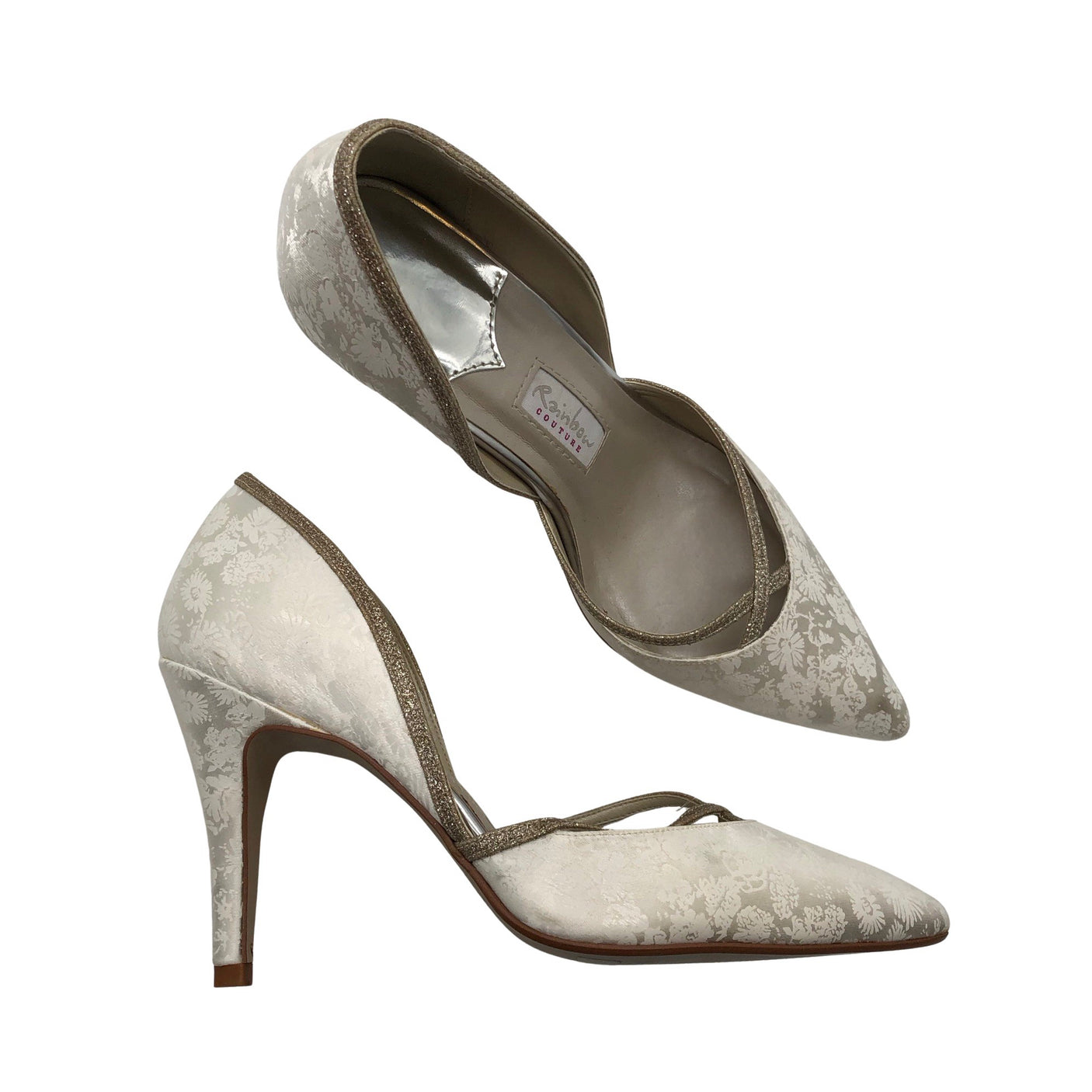 Unisex Rainbow Club - Evening high heels, size 38 - Natural white (1)