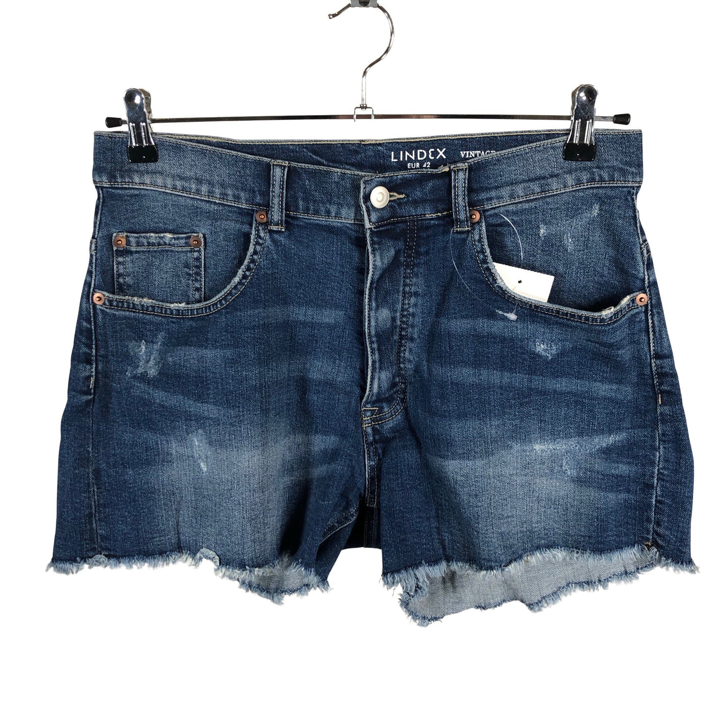 Unisex Lindex - Denim shorts, size 42 - Gray (1)