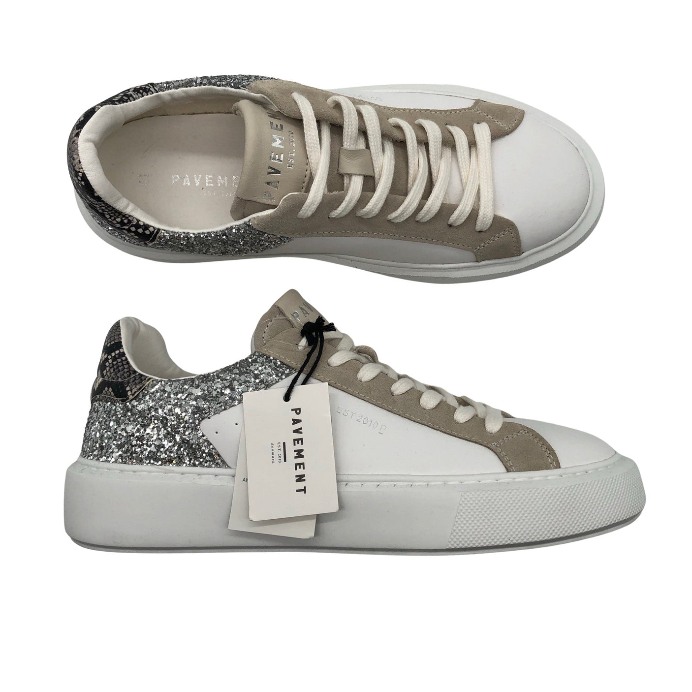 Unisex Pavement - Casual sneakers, size 41 - White (1)