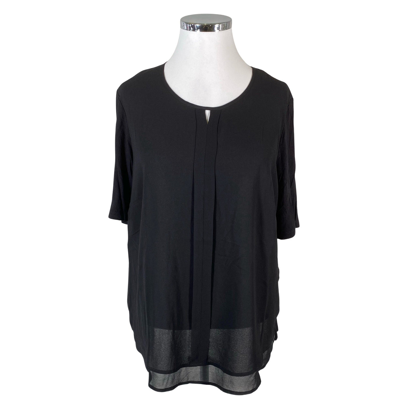 Unisex Barbara Lebek - Short-sleeved blouse, size 44 - Black (1)