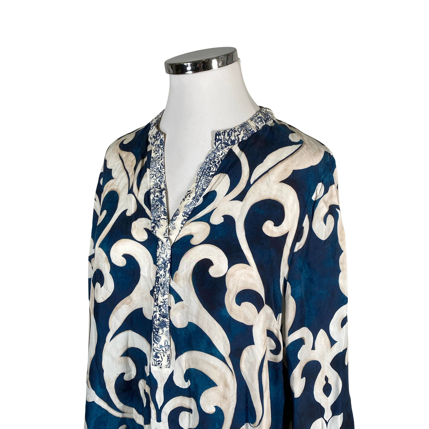 Unisex Gustav - Schiffon dress, size 42 - Blue (3)