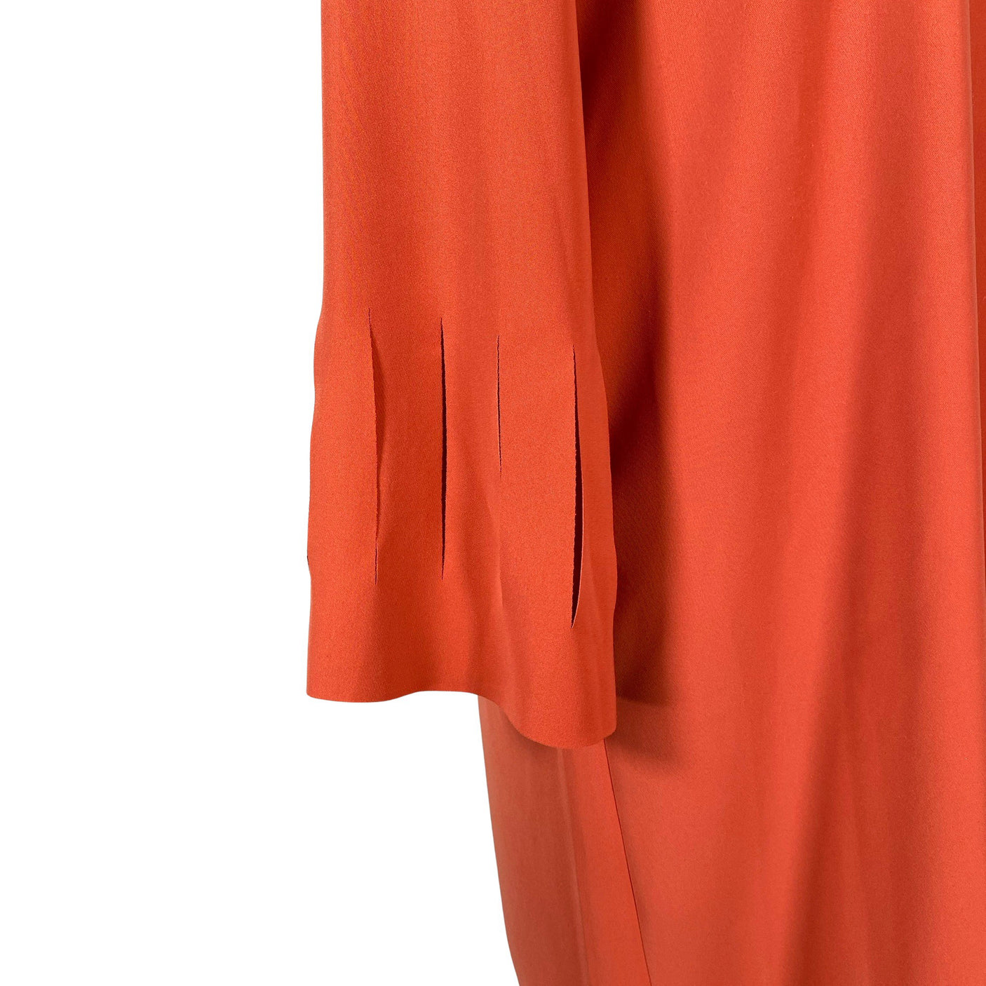 Unisex Adolfo Dominguez - Schiffon dress, size 40 - Orange (3)