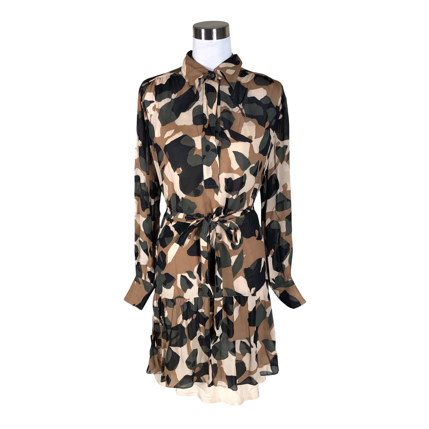 Unisex Hugo Boss - Schiffon dress, size 40 - Brown (1)