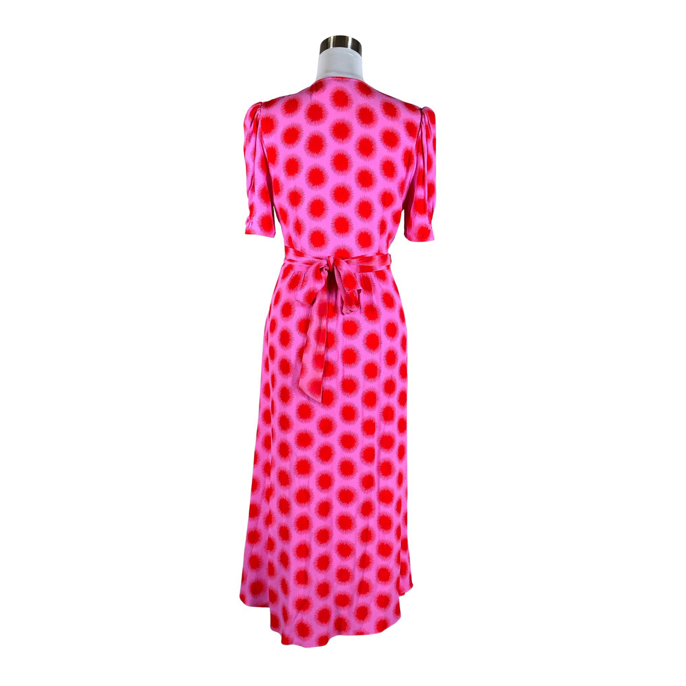 Unisex Diane von Furstenberg - Schiffon dress, size 38 - Pink (2)