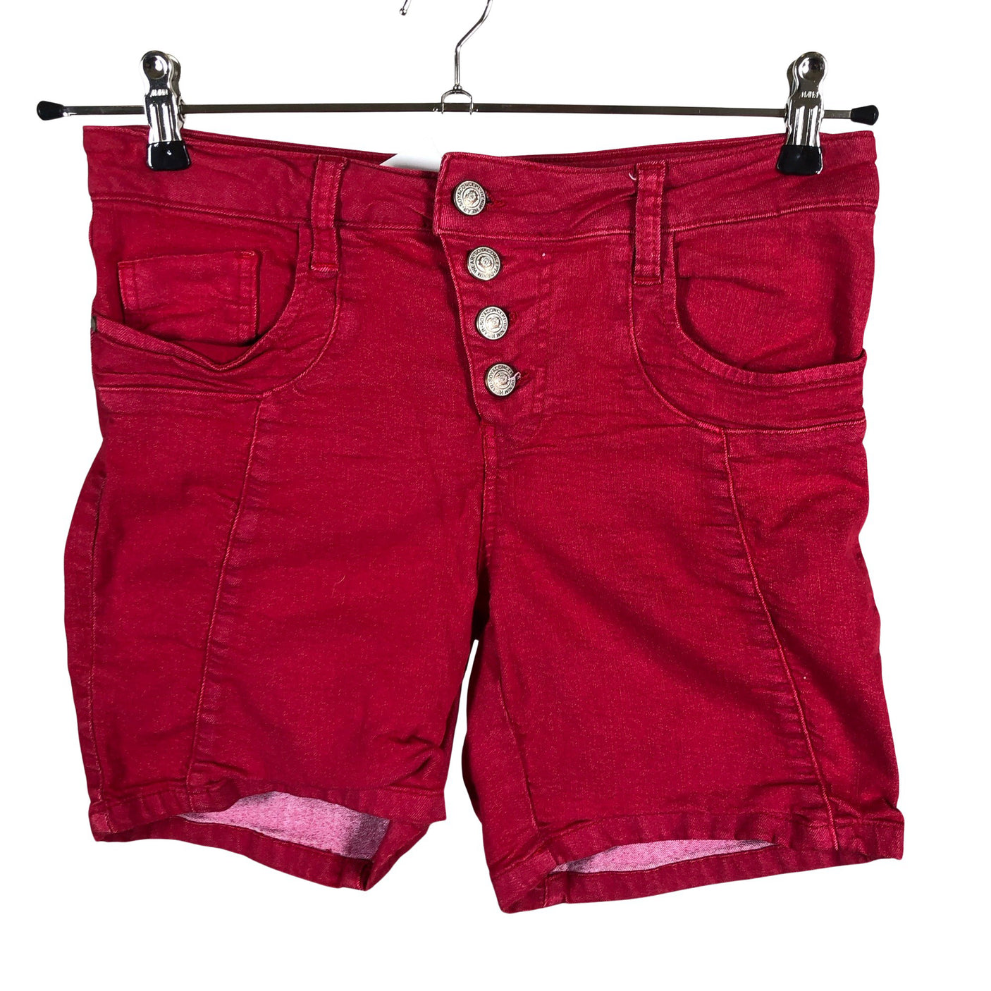 Unisex Soyaconcept - Denim shorts, size 36 - Red (1)
