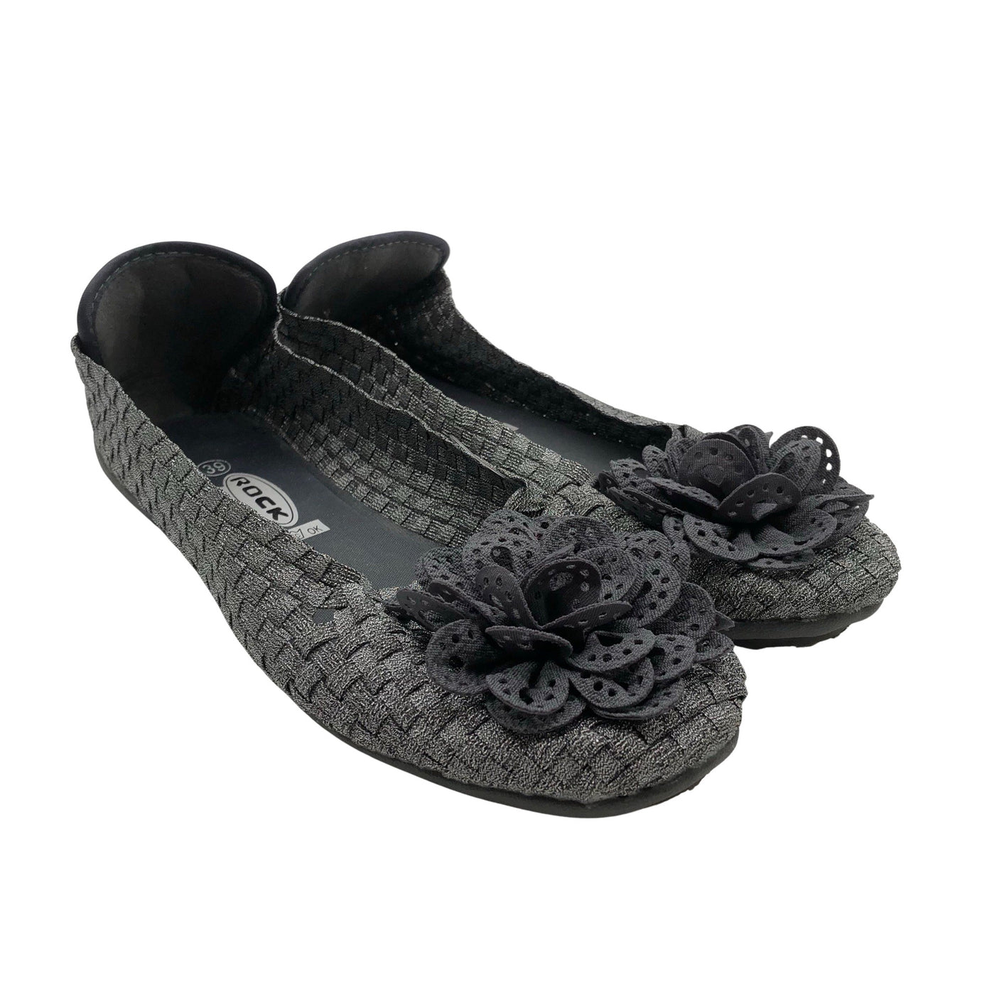 Unisex Rock Spring - Ballerinas, size 39 - Silver (2)