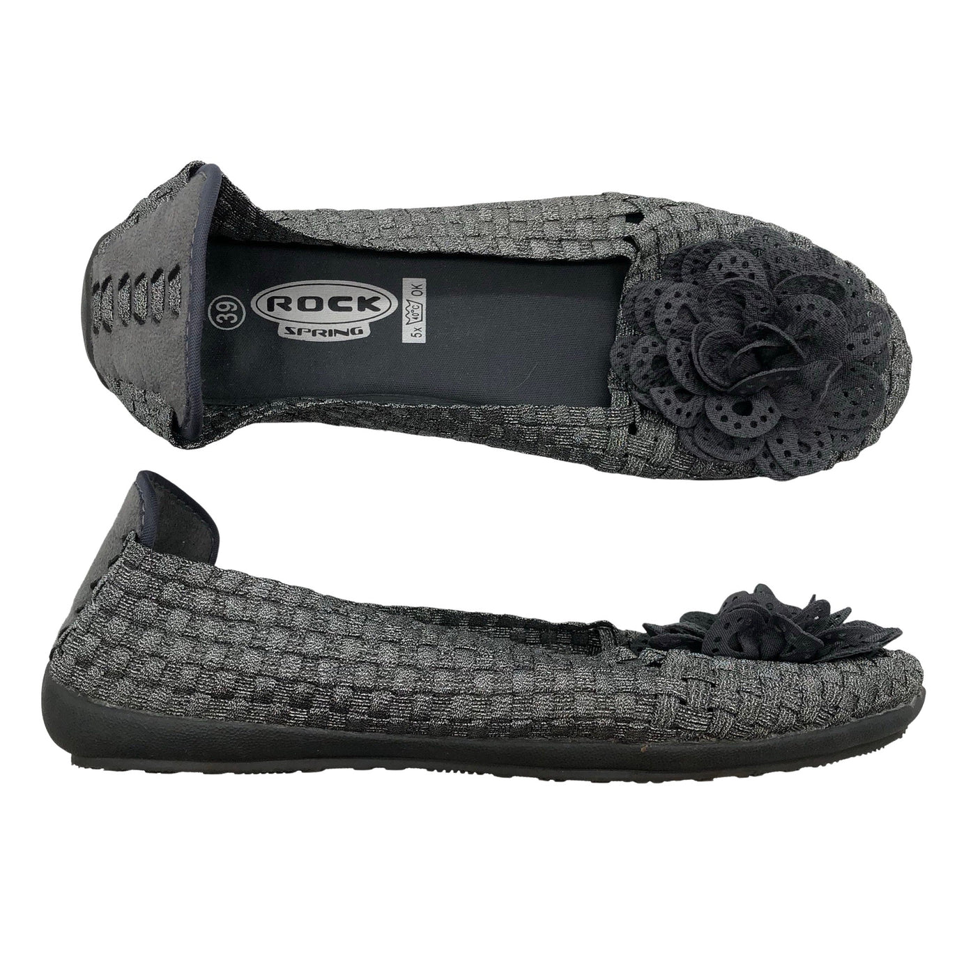 Unisex Rock Spring - Ballerinas, size 39 - Silver (1)
