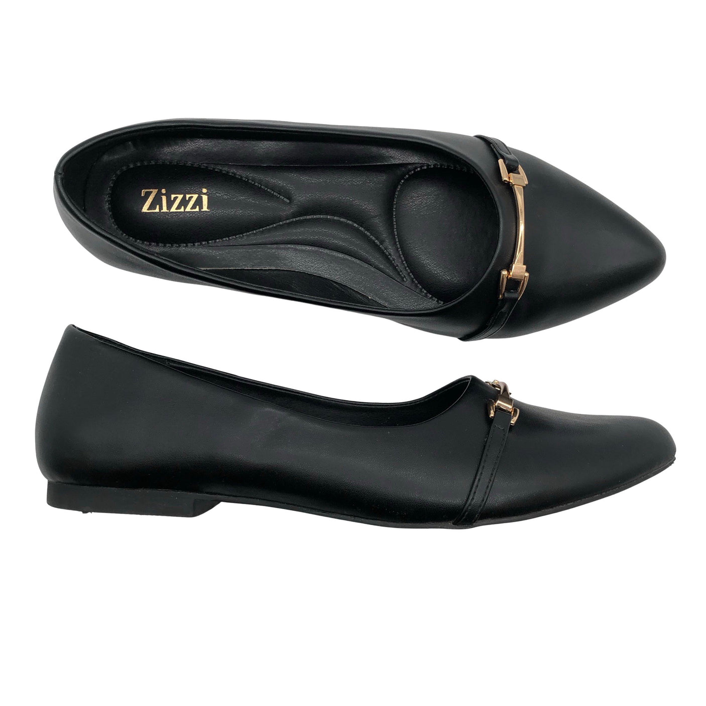 Unisex Zizzi - Ballerinas, size 39 - Black (1)