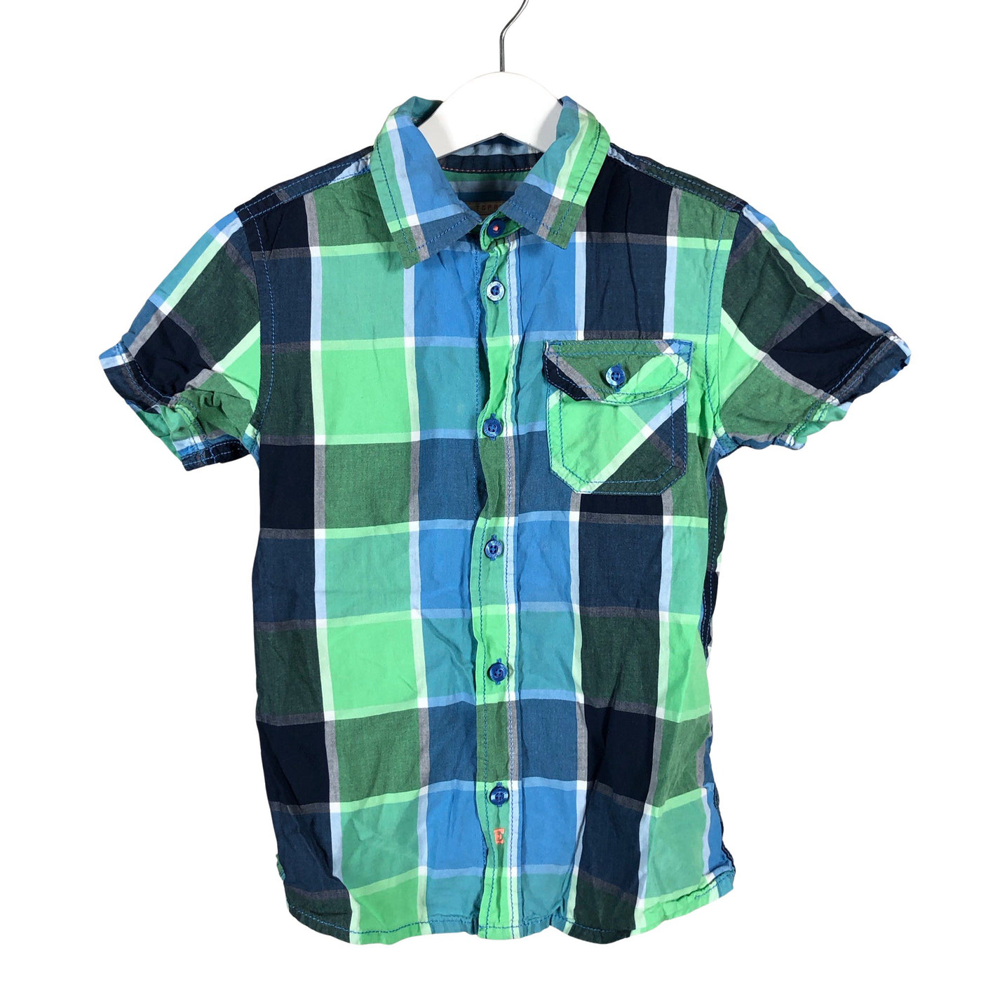 Unisex Esprit - Collared shirt, size 116 - 122 - Green (1)