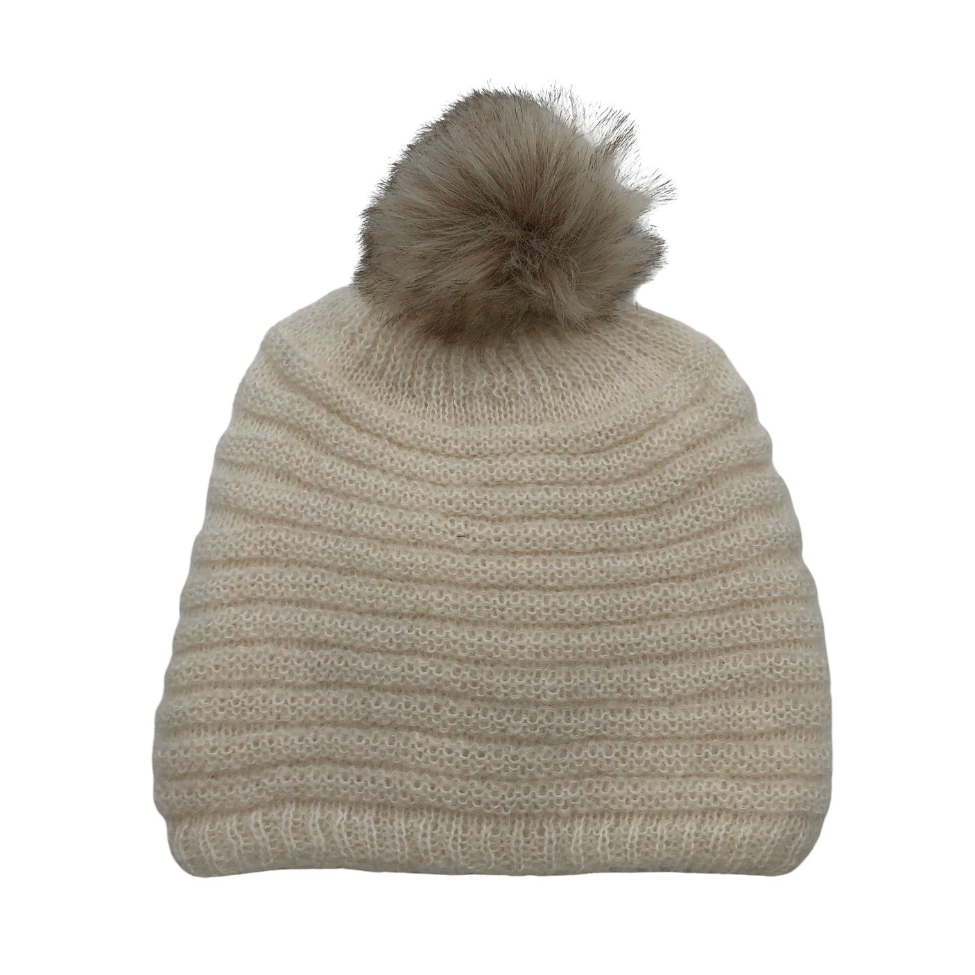 Unisex A+more - Winter beanie, size 54 - 56 cm - Natural white (1)