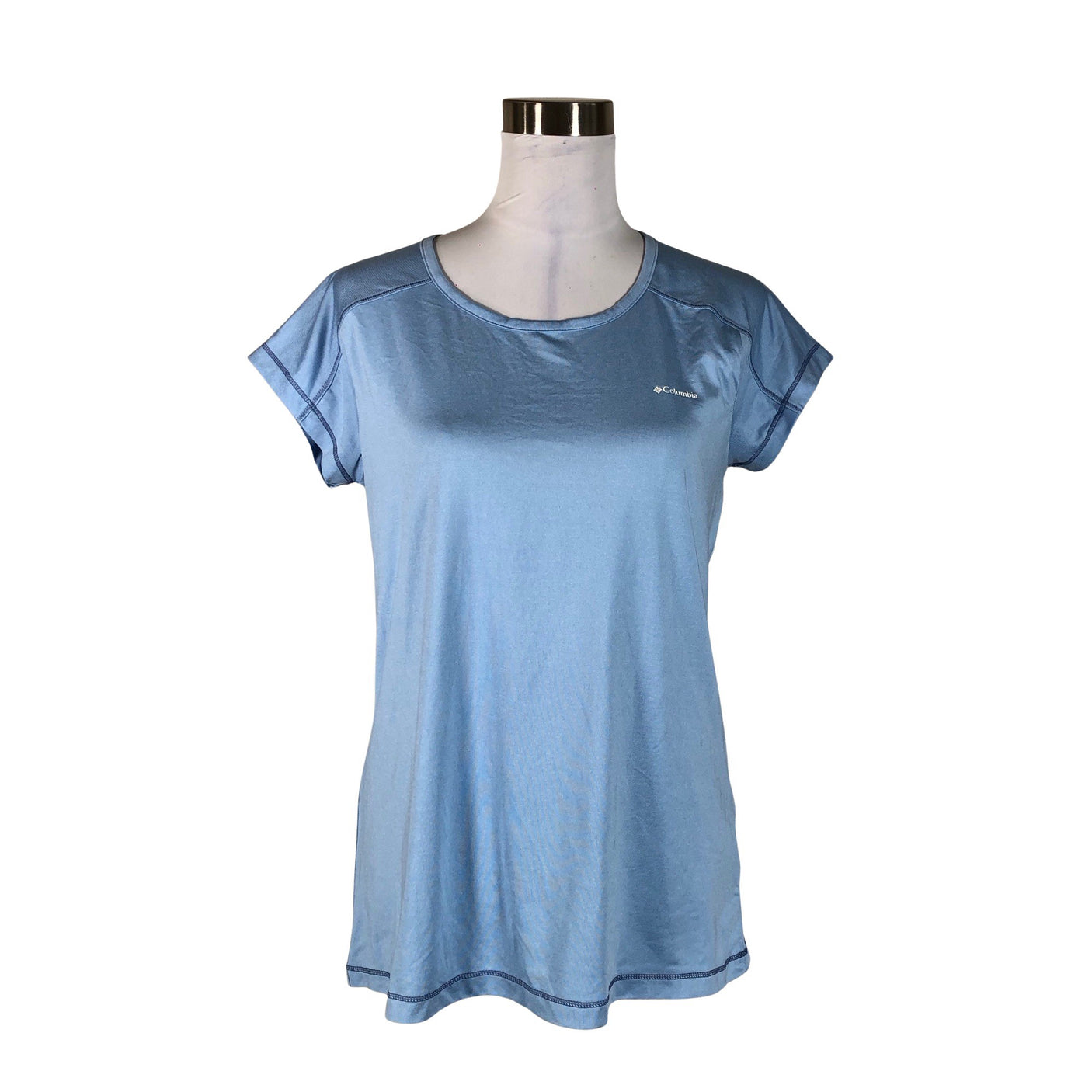 Unisex Columbia - Sports shirt, short sleeve, size 40 - Light blue (1)