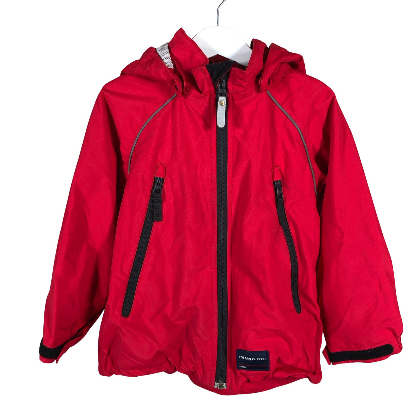 Unisex Polarn O. Pyret - Spring/Fall jacket, size 104 - 110 - Red (1)