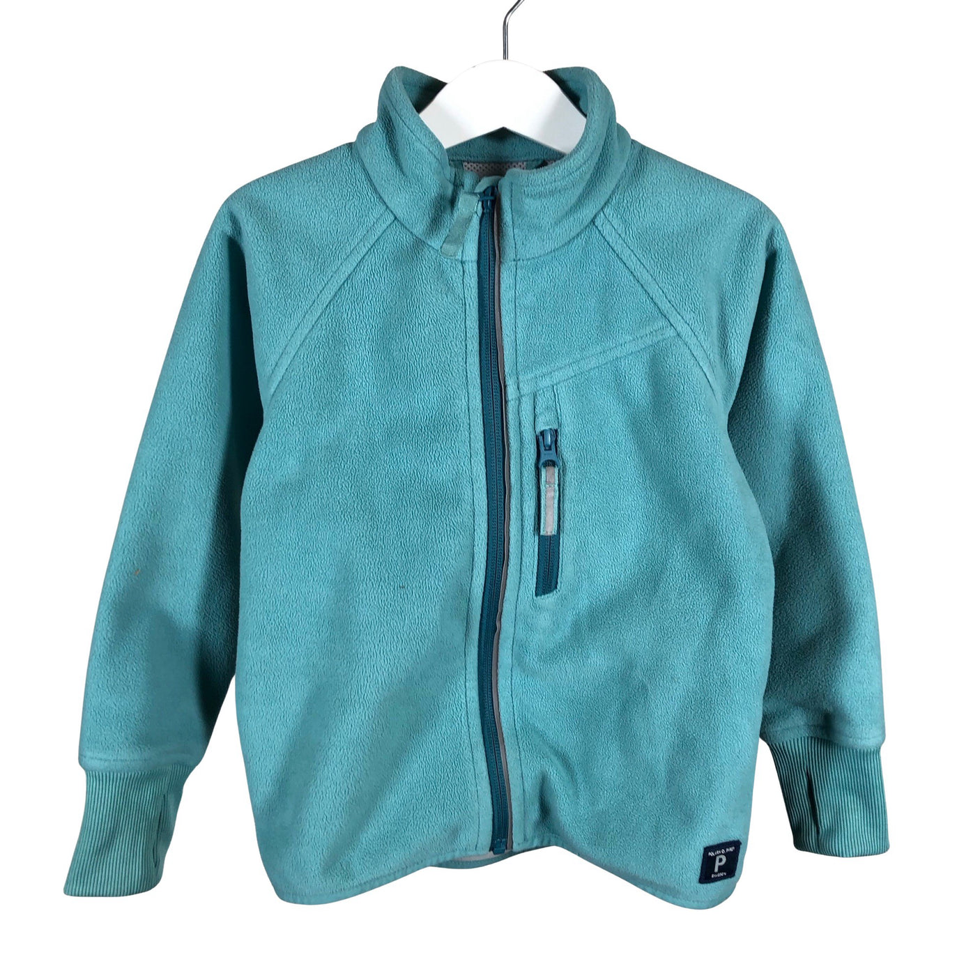 Unisex Polarn O. Pyret - Windfleece jacket, size 98 - 104 - Light blue (1)
