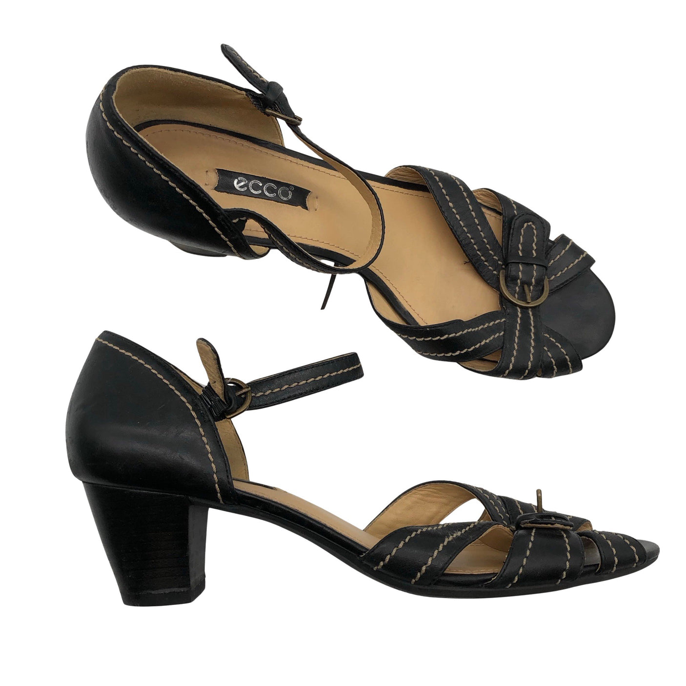 Unisex Ecco - Heeled sandals, size 40 - Black (1)