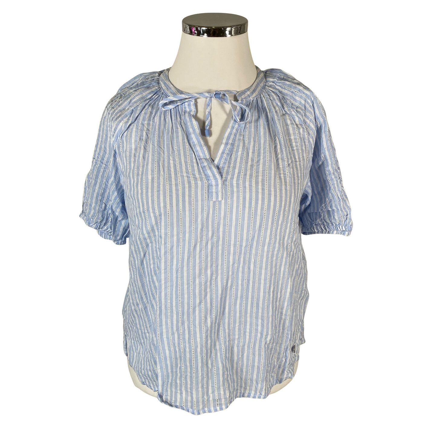 Unisex Zabaione - Short-sleeved blouse, size 42 - Light blue (1)