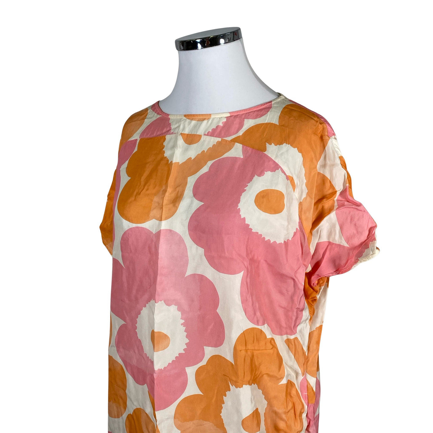 Unisex Marimekko - Schiffon dress, size 42 - Orange (3)