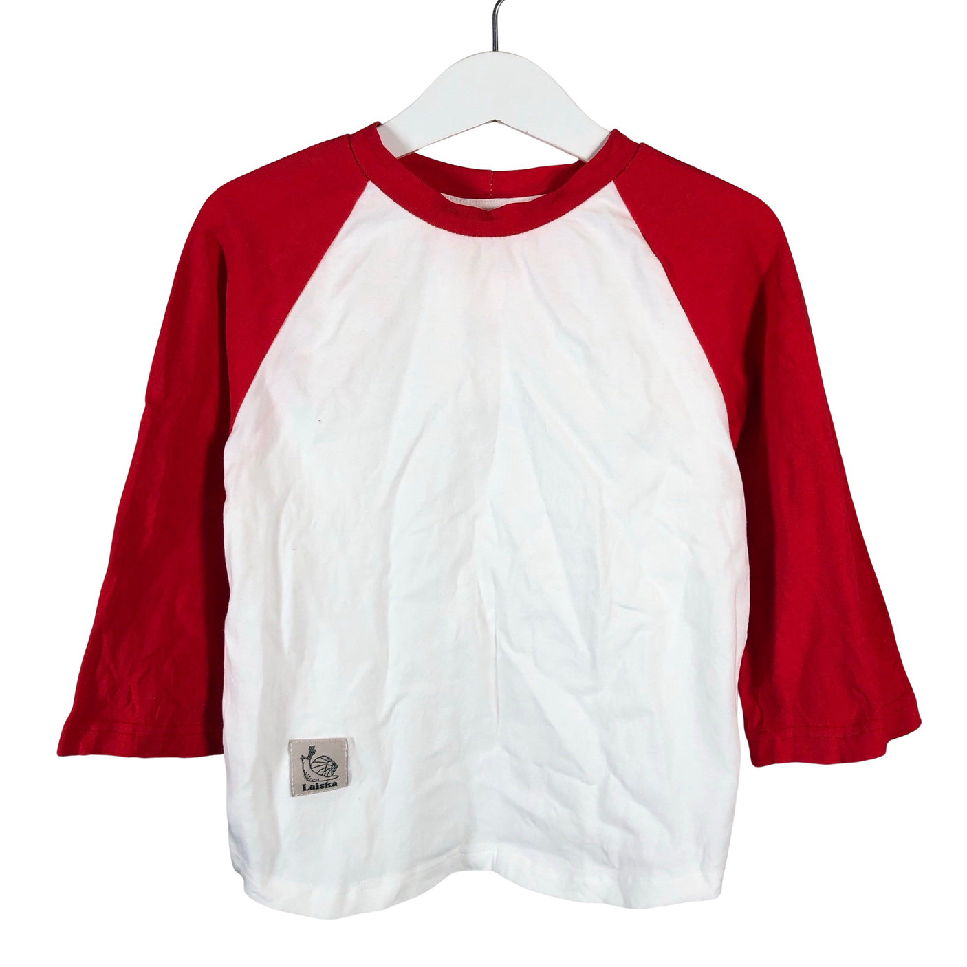 Unisex Laiska Ebba - Tricot shirt, size 110 - 116 - Red (1)