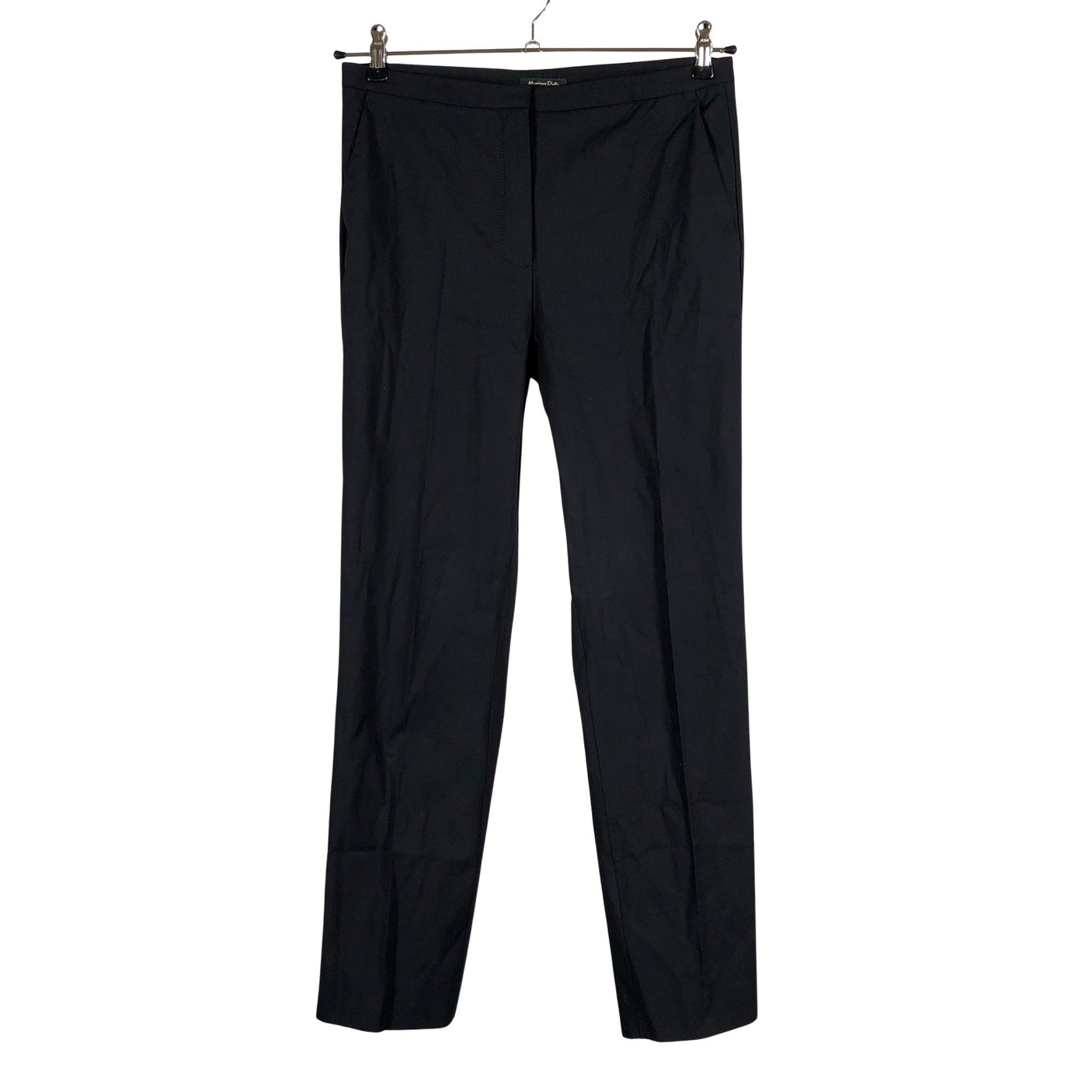 Unisex Massimo Dutti - Straight leg trousers, size 38 - Black (1)