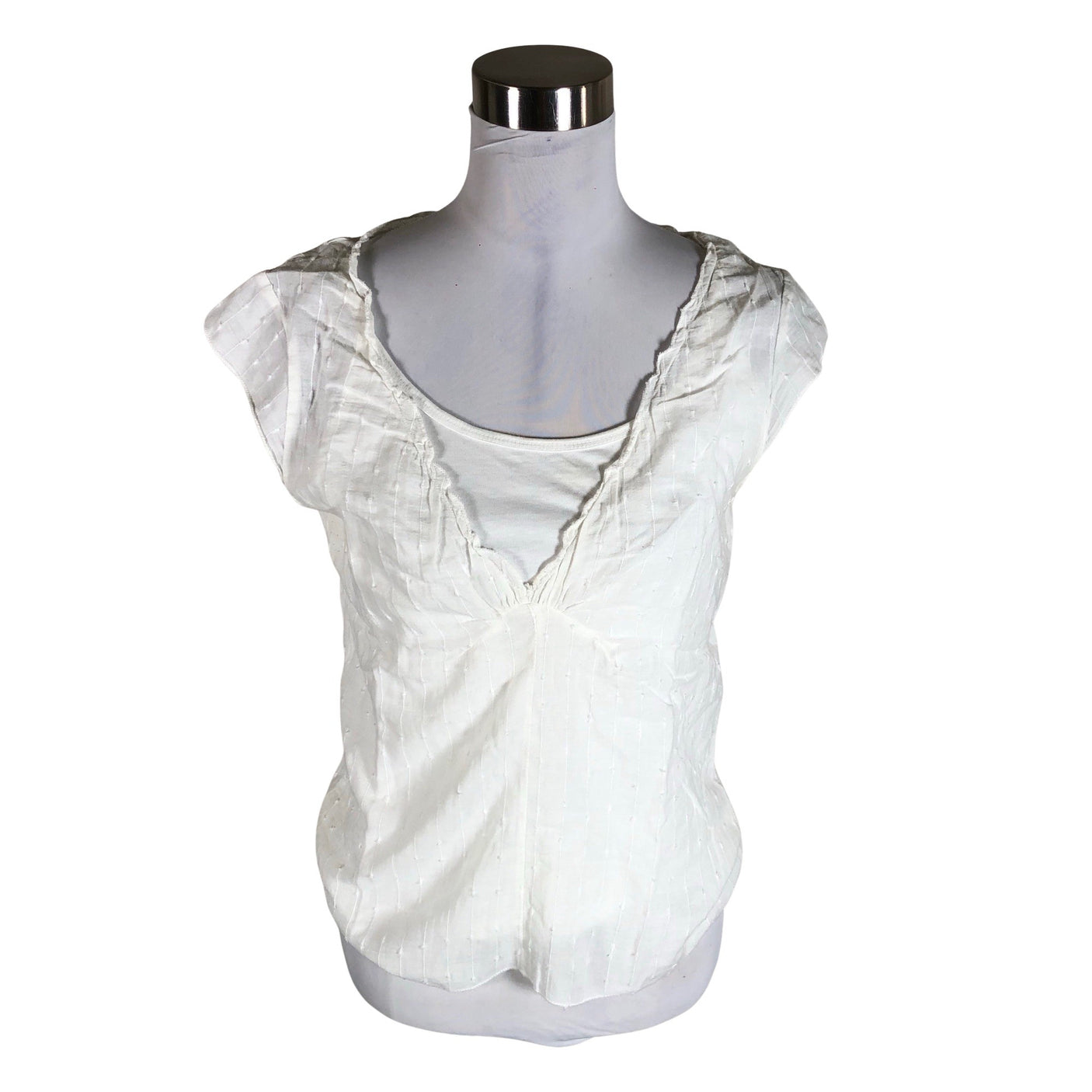 Unisex Part two - Short-sleeved blouse, size 38 - White (1)