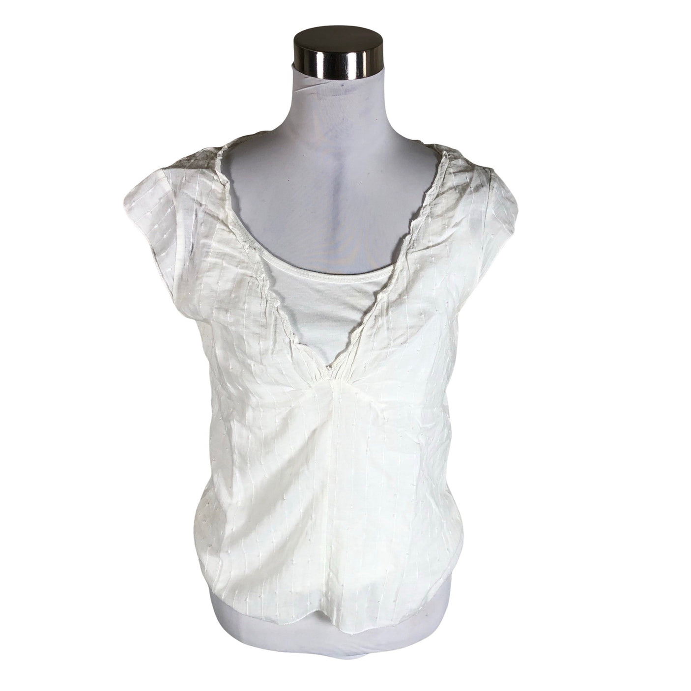 Unisex Part two - Short-sleeved blouse, size 38 - White (1)
