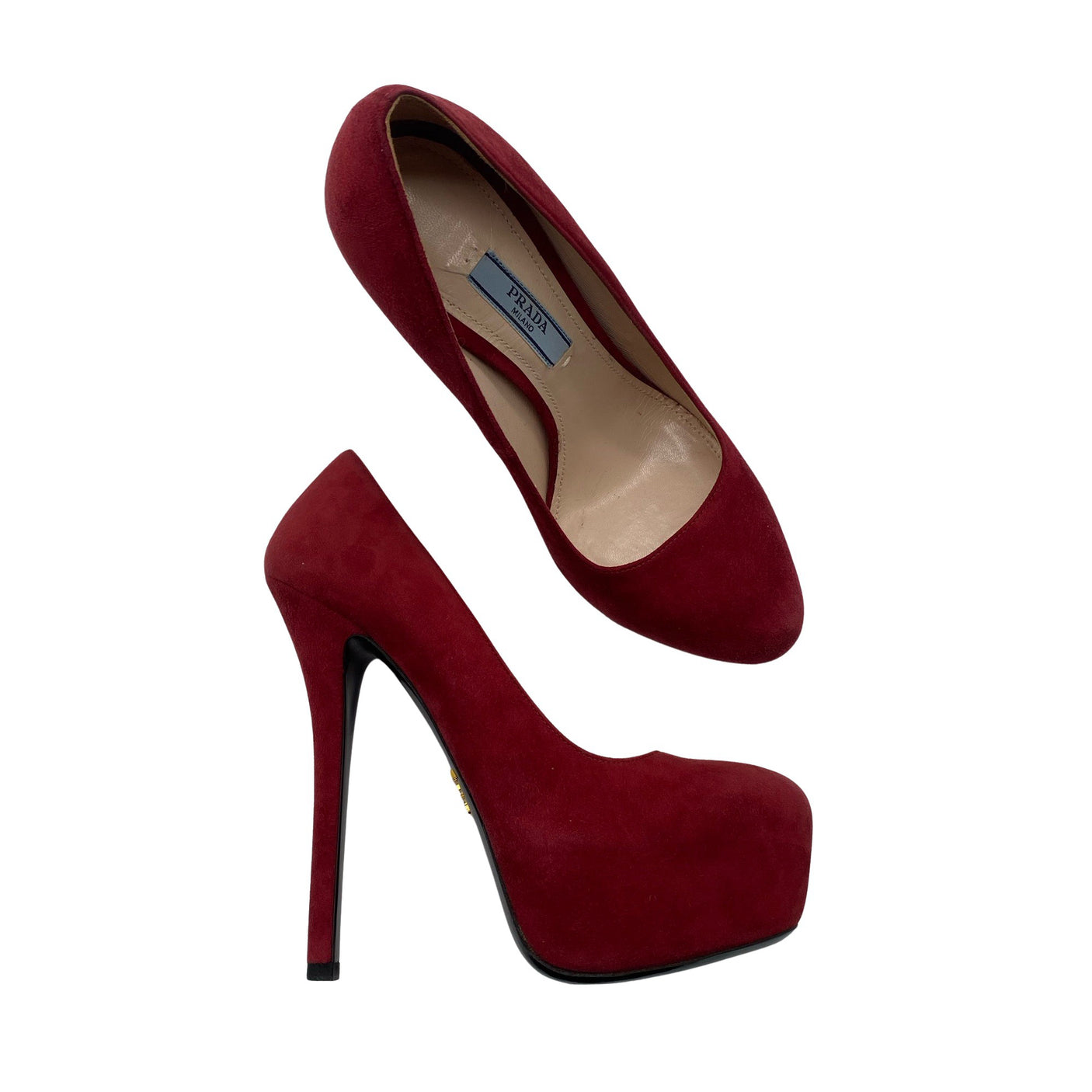 Unisex Prada - High heels, size 36 - Wine red (1)