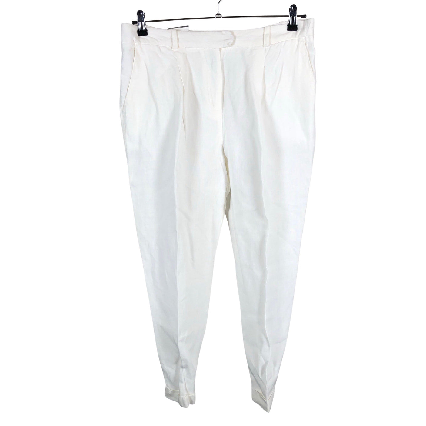 Unisex 120% Lino - Slacks, size 42 - White (1)