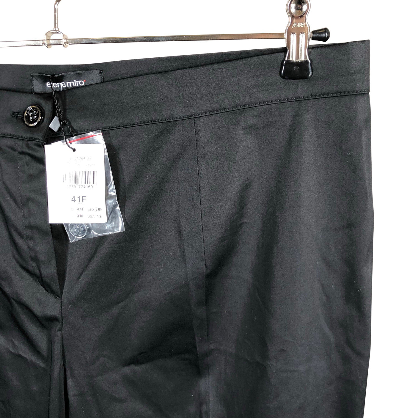 Unisex Sand - Straight leg trousers, size 44 - Black (3)