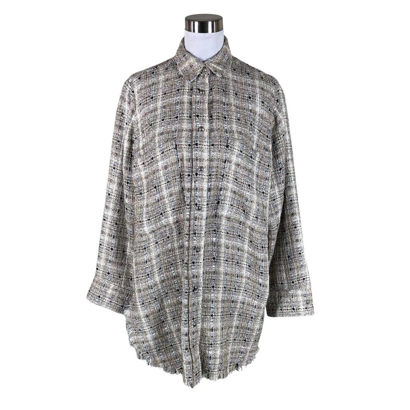 Unisex IRO - Flannel shirt, size 36 - Beige (1)