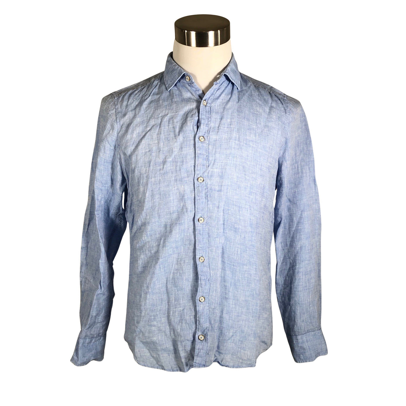 Unisex Olymp - Collared shirt, size M - Light blue (1)