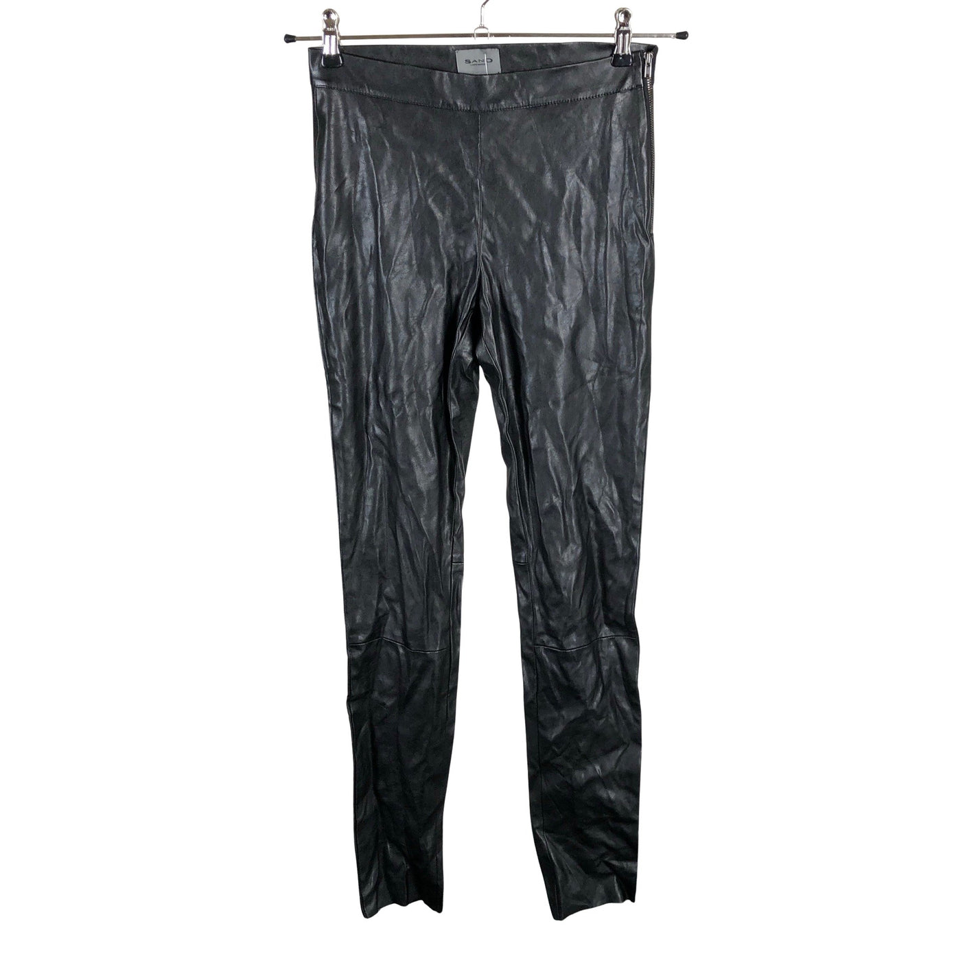 Unisex Sand - Leather pants, size W27 - Black (1)
