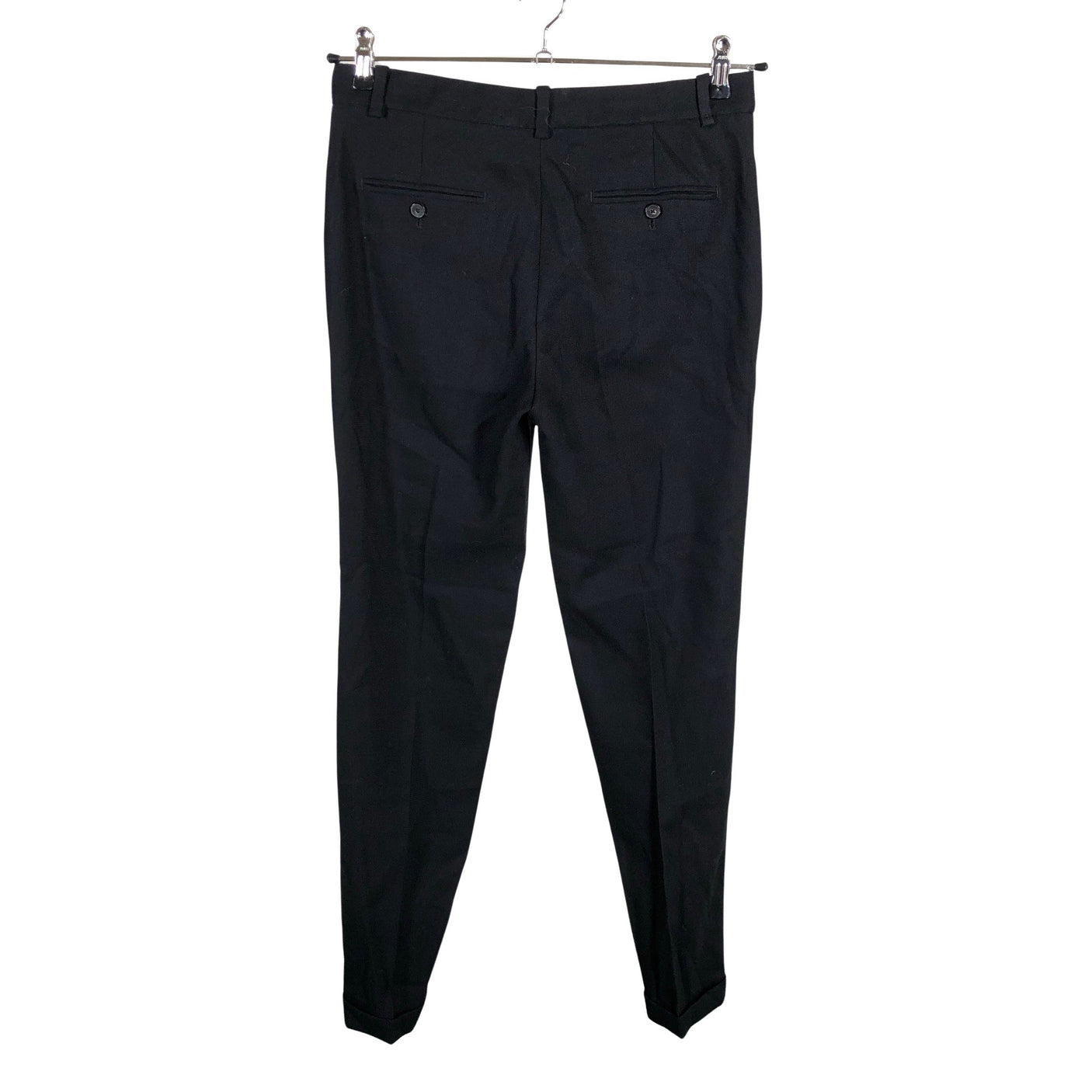 Unisex Massimo Dutti - Straight leg trousers, size 38 - Black (2)