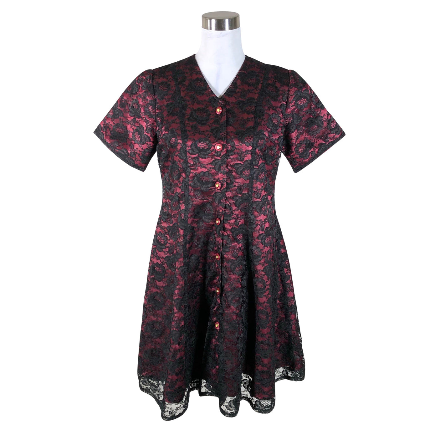 Unisex Handmade - Dress, size 40 - Wine red (1)