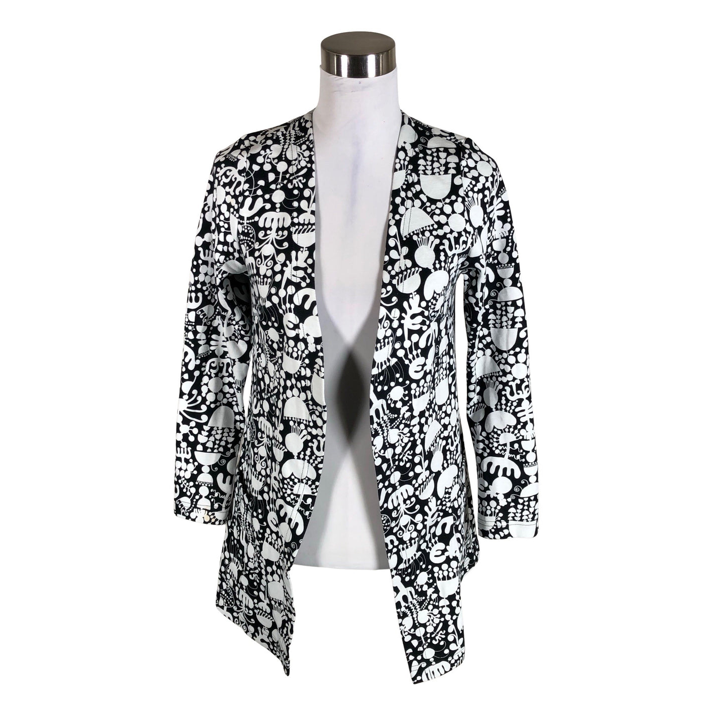 Unisex Virkkukoukkunen - Cardigan, size 32 - Black (1)