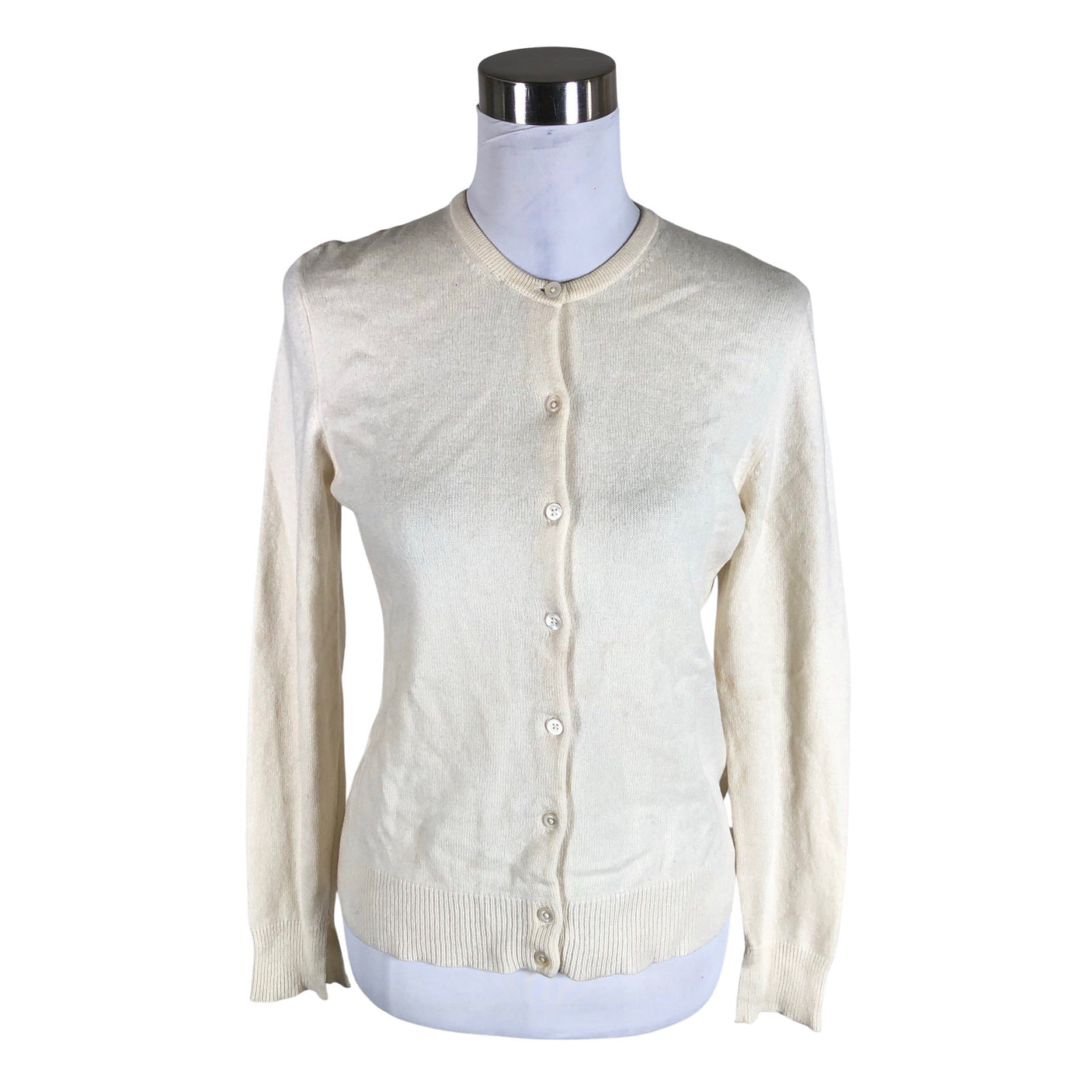 Unisex Lands' End - Cardigan, size 34 - Natural white (1)