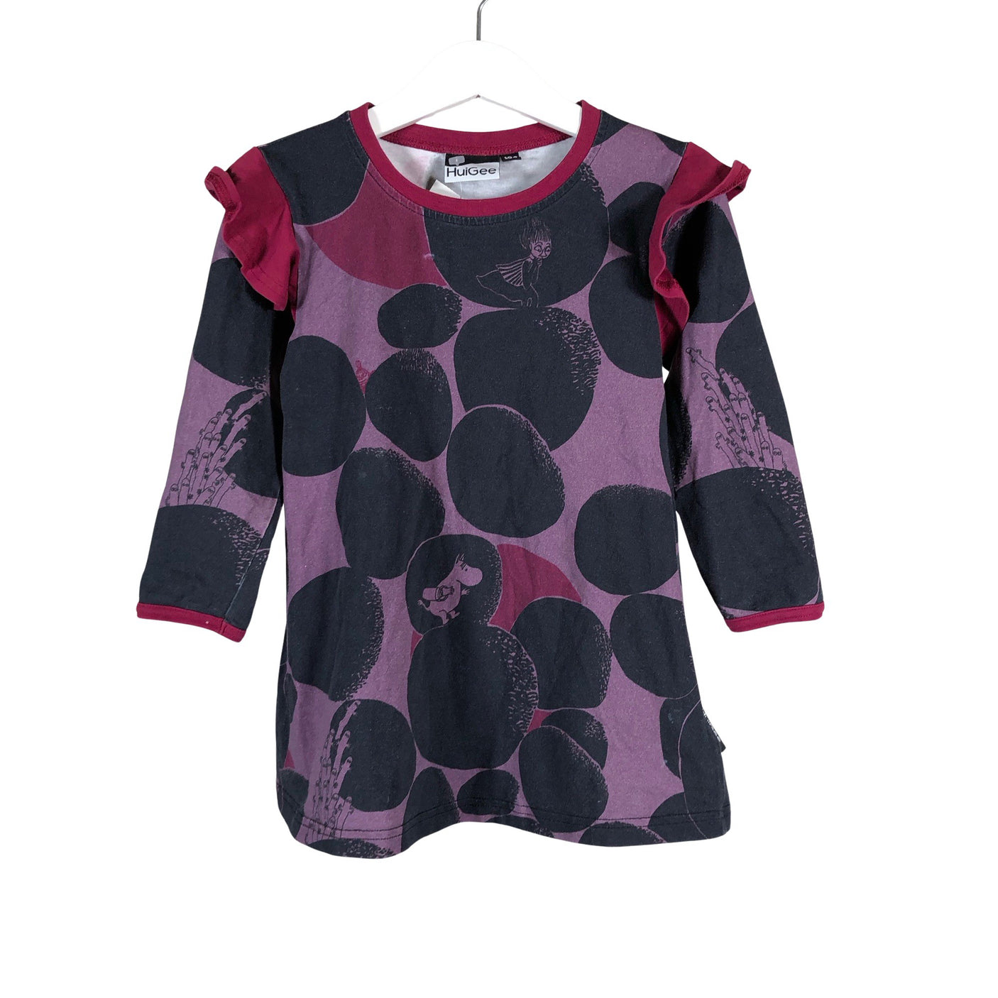 Unisex Huigee - Tricot dress, size 98 - 104 - Violet (1)