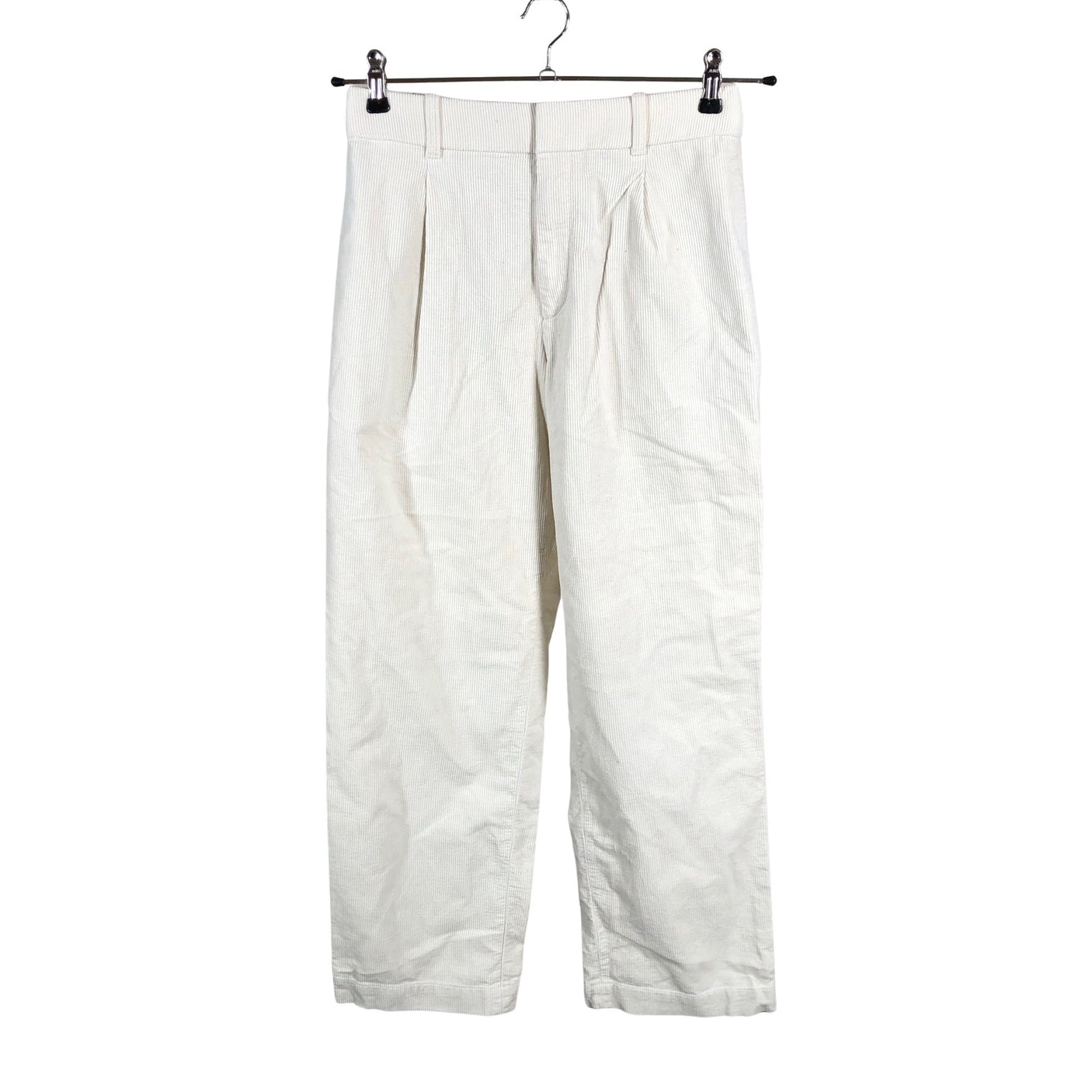 Unisex Uniqlo - Velvet pants, size 36 - Natural white (1)