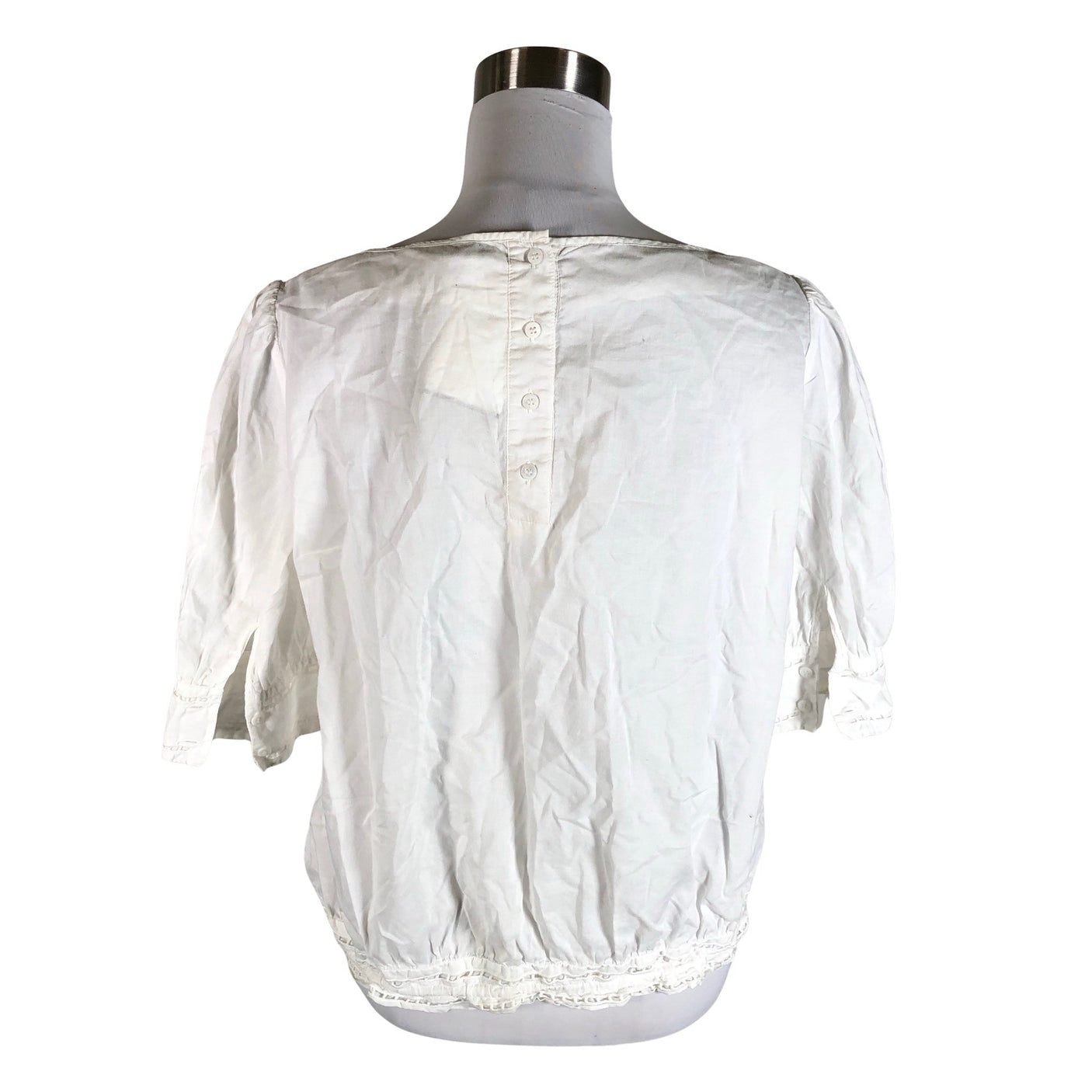 Unisex Max&Co - Short-sleeved blouse, size 38 - Natural white (2)