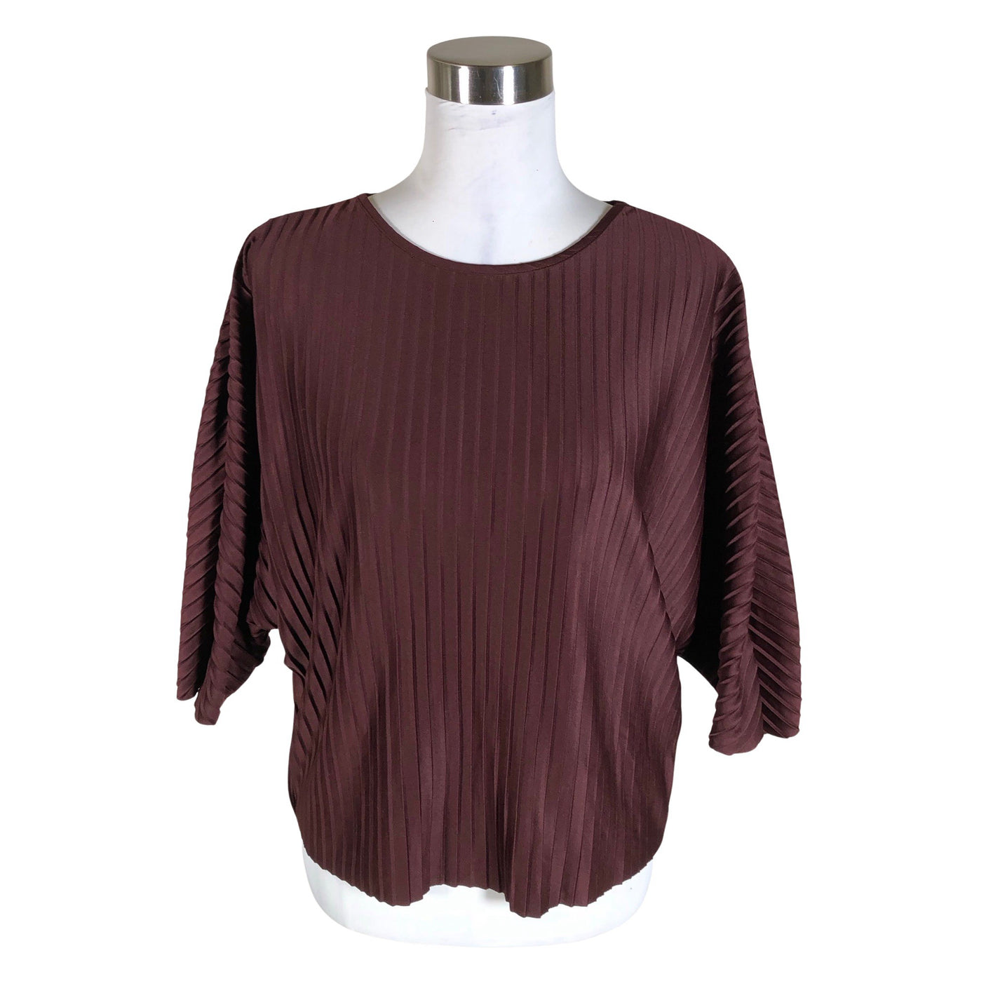 Unisex Lindex - Short-sleeved blouse, size 36 - Wine red (1)