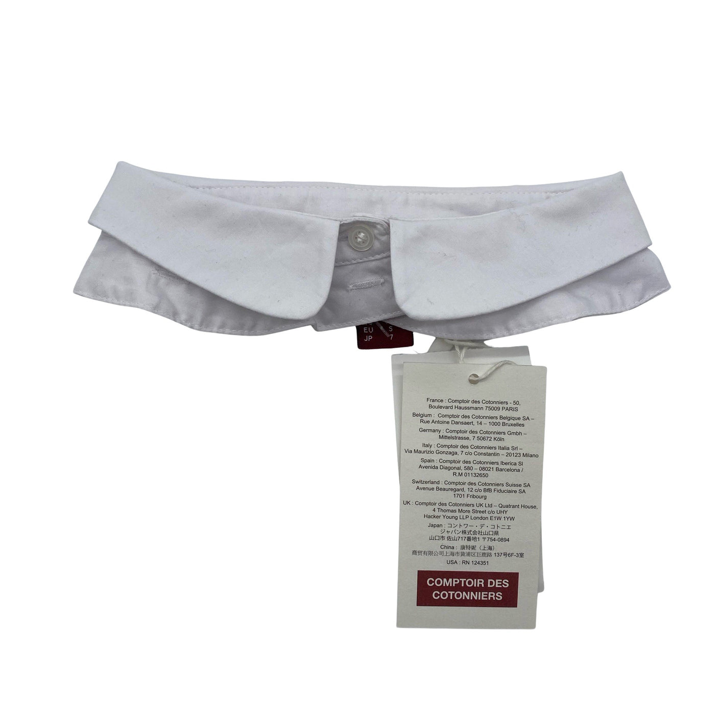 Unisex Comptoir des cotonniers - Collared shirt, size 36 - White (1)