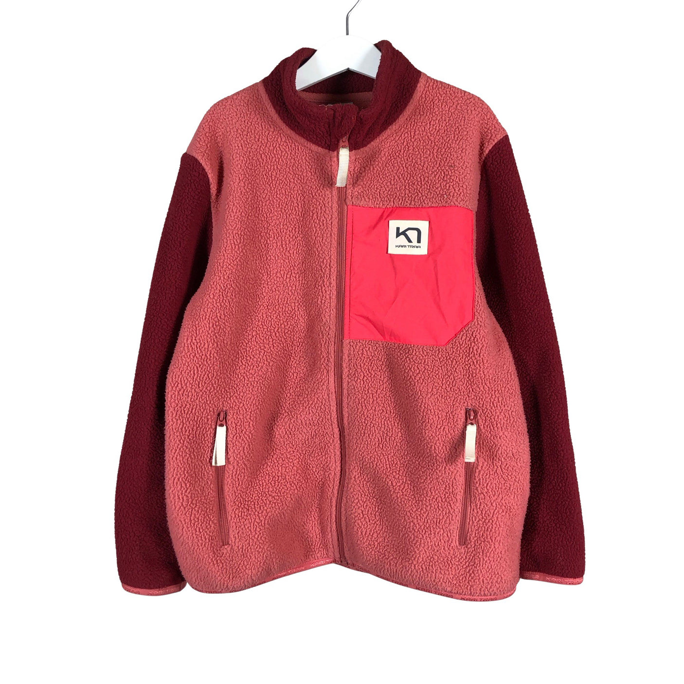Unisex Kari Traa - Fleece jacket, size 134 - 140 - Light pink (1)