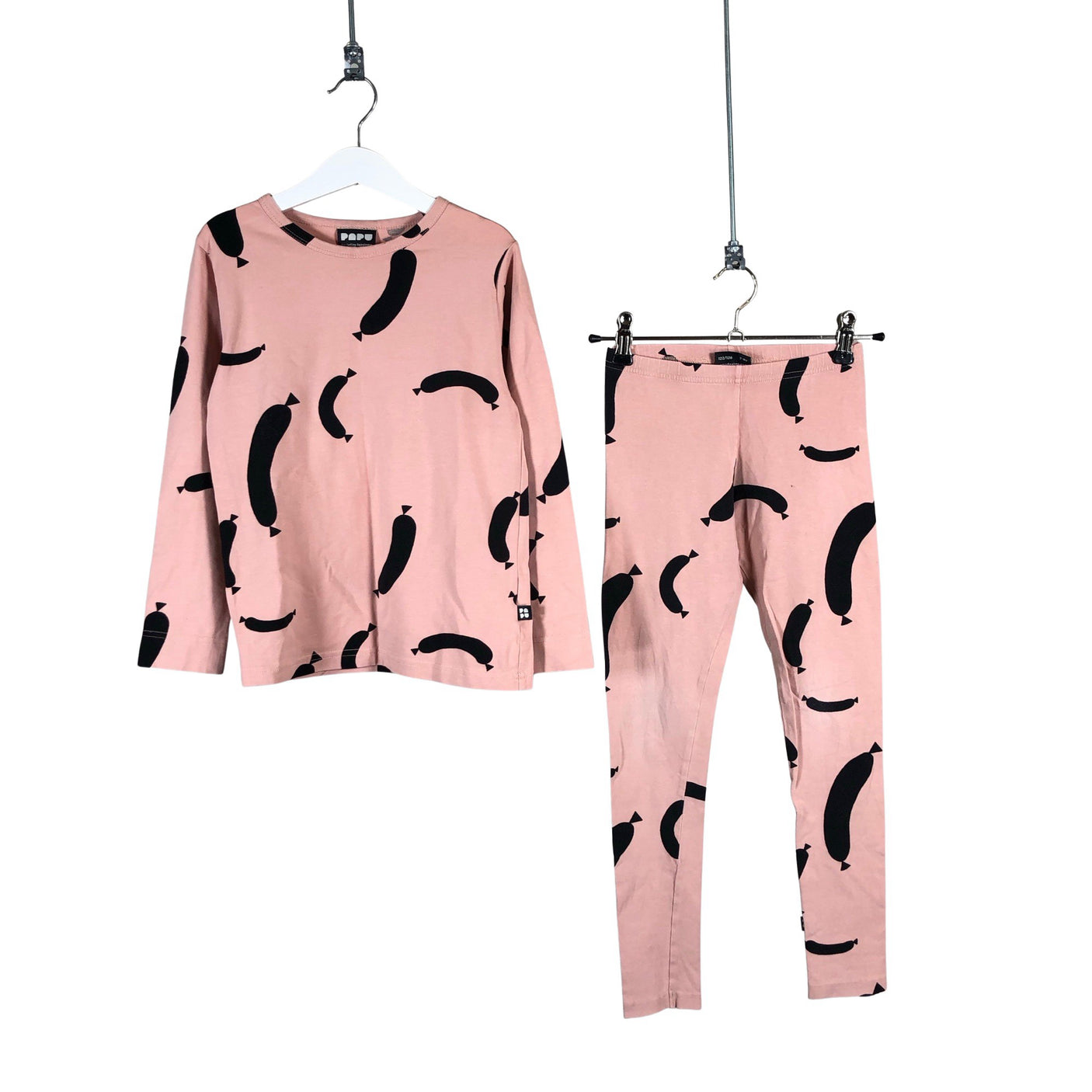 Unisex Papu - Tricot shirt, size 122 - 128 - Light pink (1)