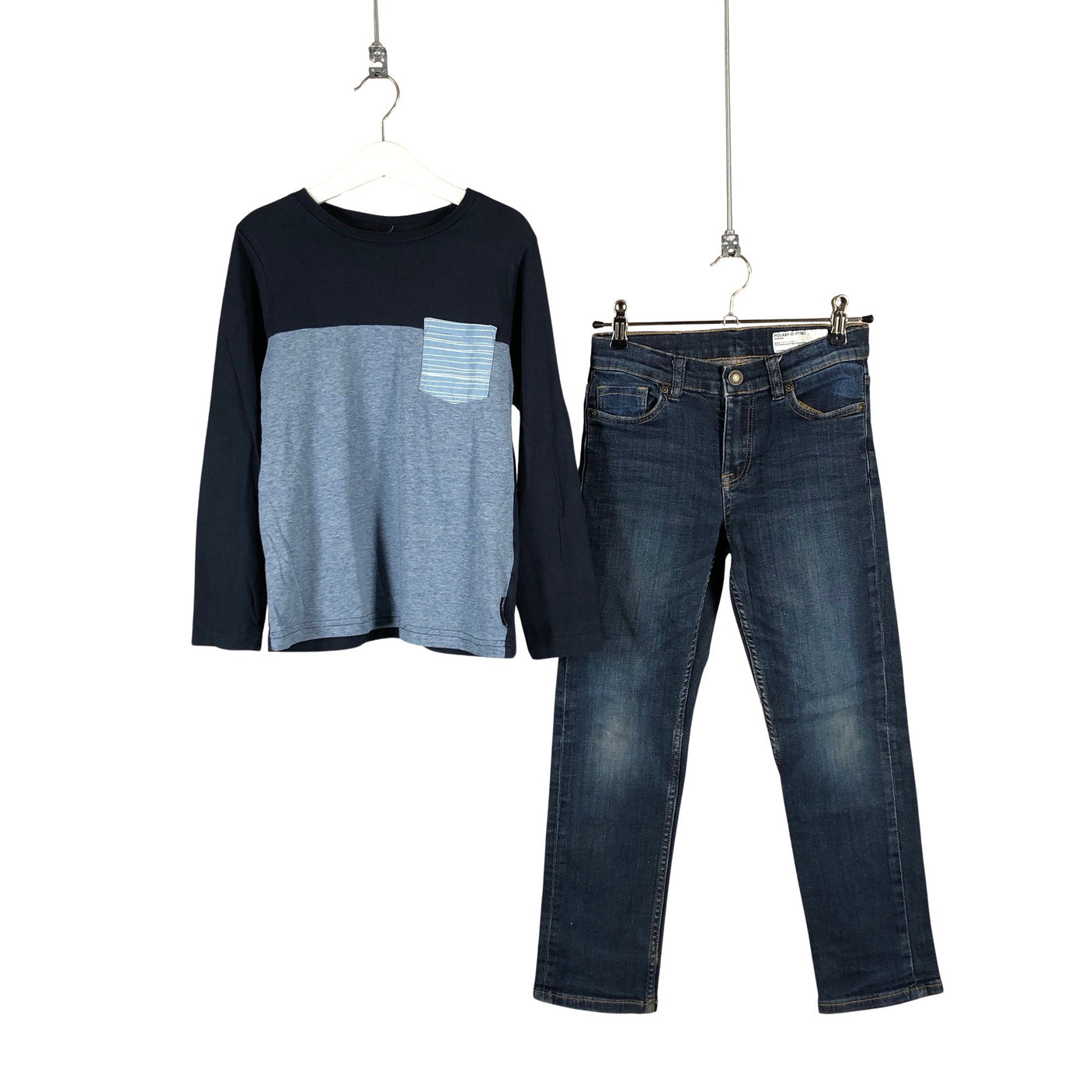Unisex Polarn O. Pyret - Jeans, size 122 - 128 - Blue (1)
