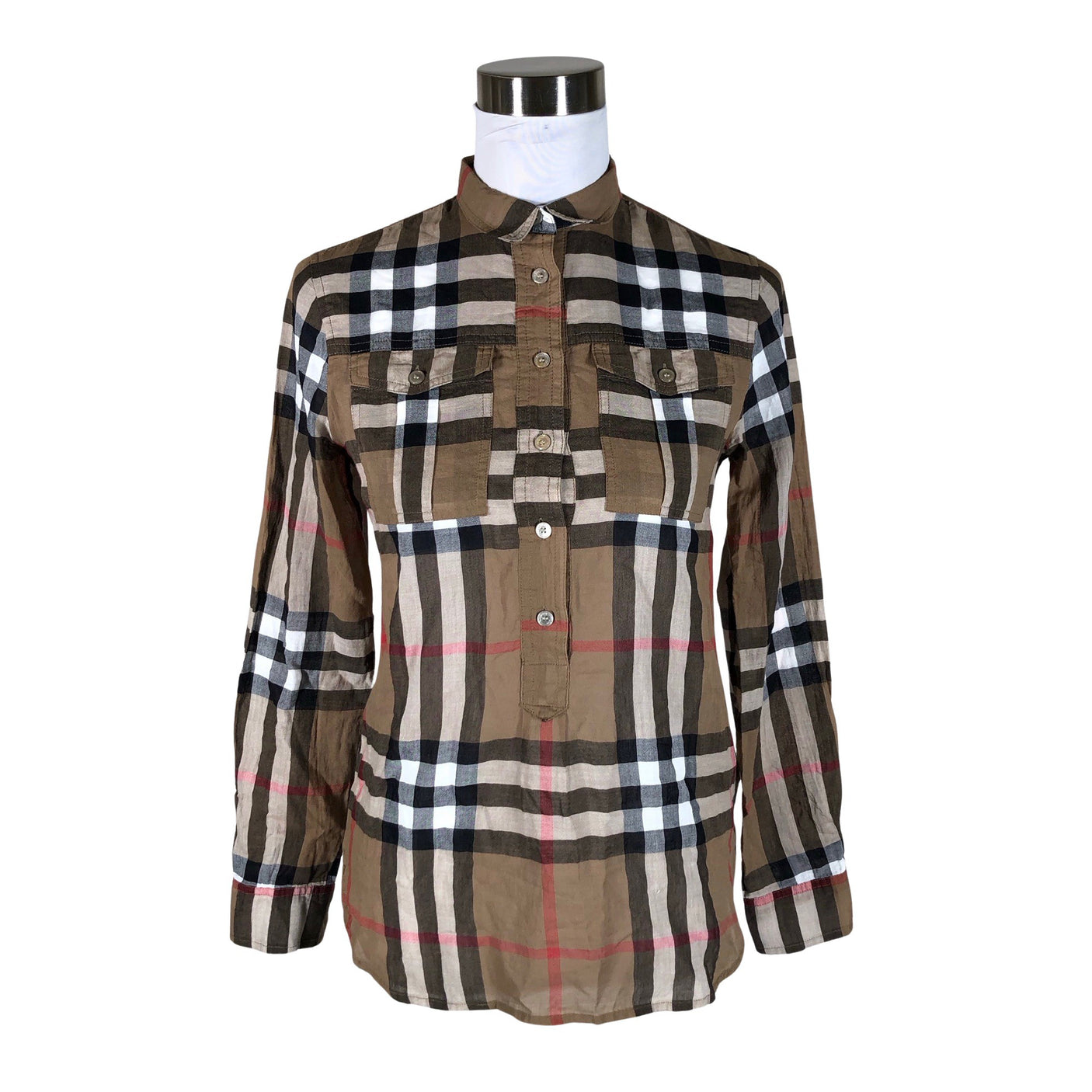 Unisex Burberry Brit - Blouse, size 34 - Brown (1)