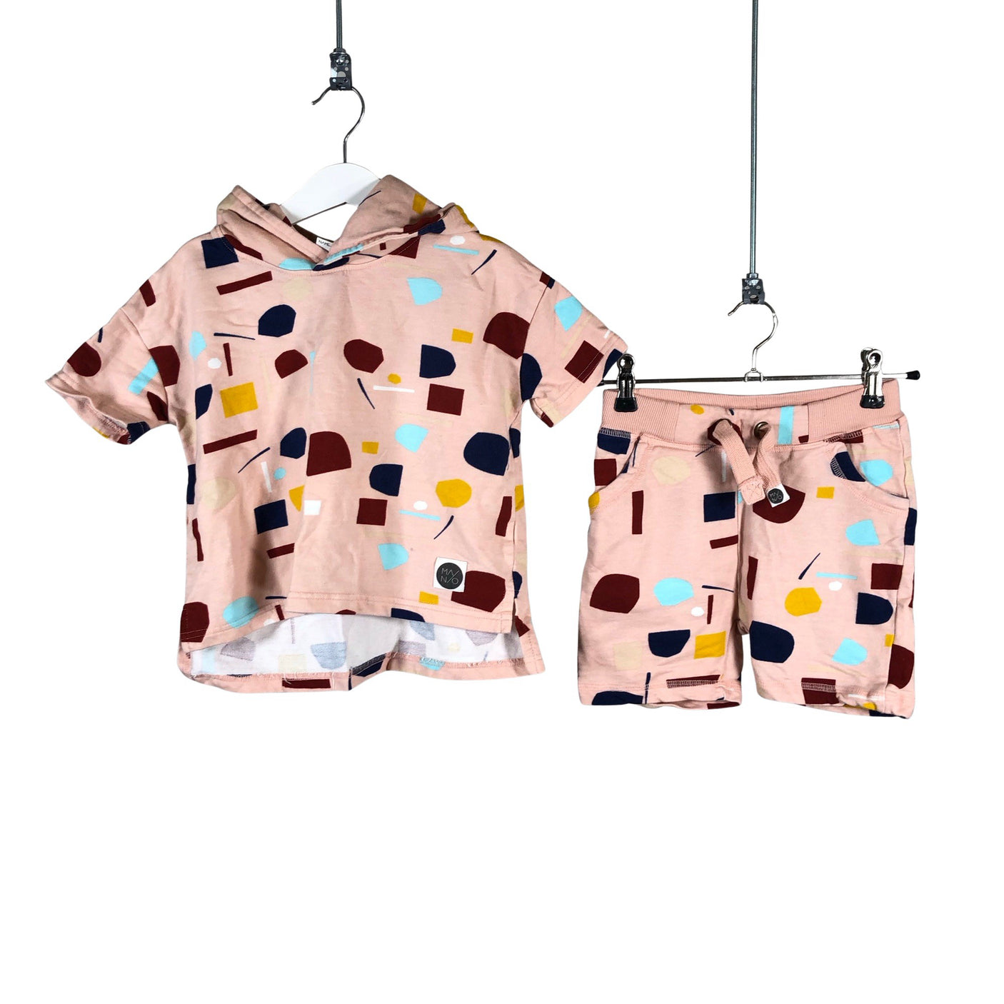 Unisex Mainio - Sweatshirt and pants set, size 110 - 116 - Light pink (1)