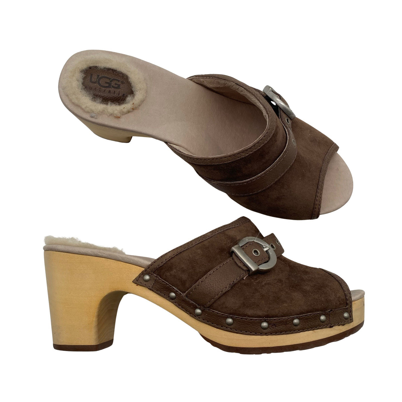 Unisex Ugg - Heeled sandals, size 38 - Brown (1)