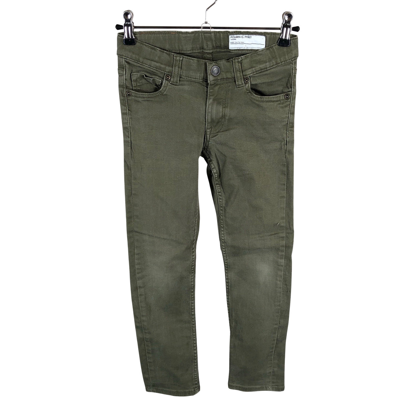 Unisex Polarn O. Pyret - Jeans, size 122 - 128 - Green (1)