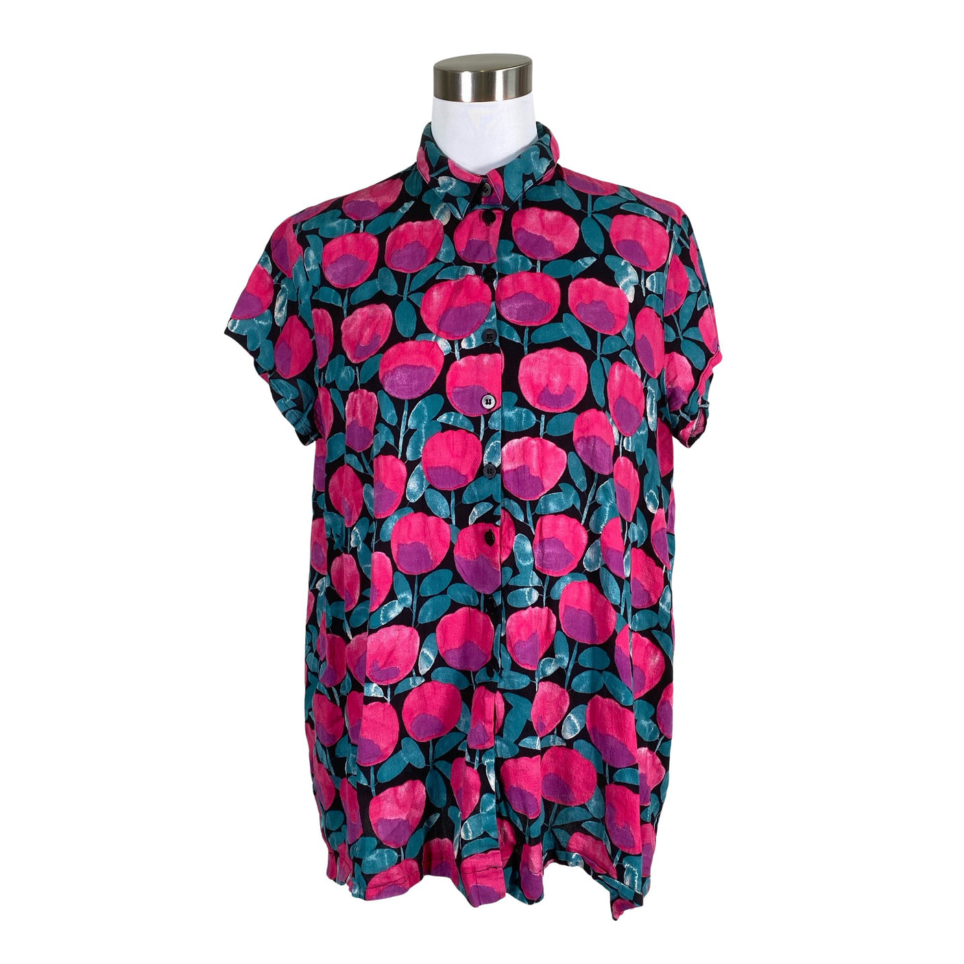Unisex Marimekko - Schiffon tunic, size 40 - Black (1)