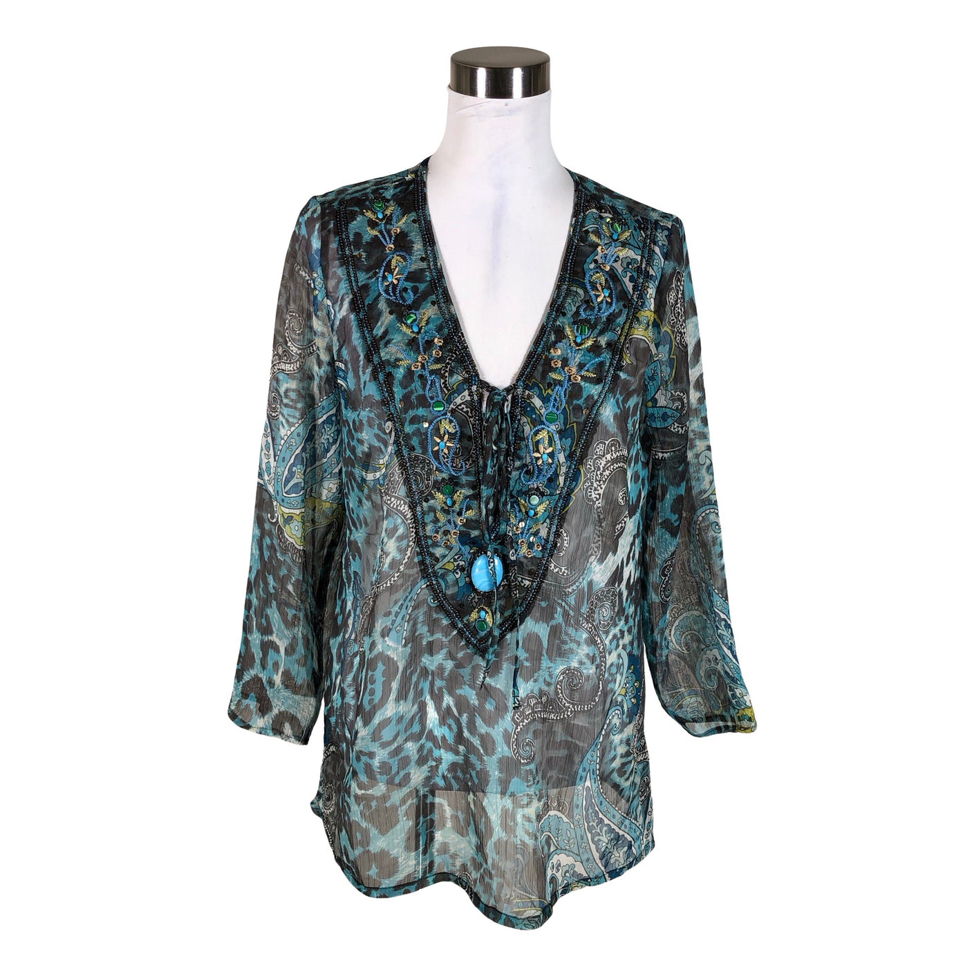 Unisex Esprit - Blouse, size 38 - Blue (1)