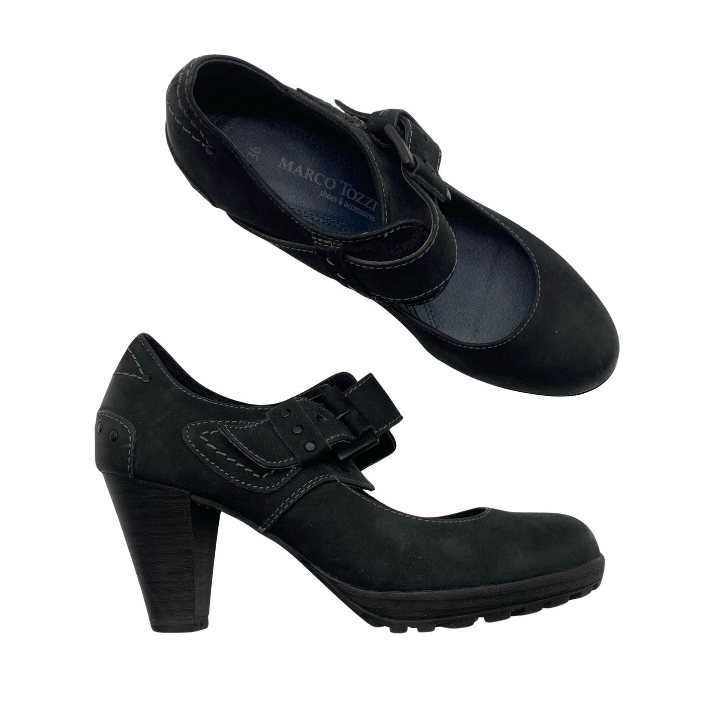 Unisex Marco Tozzi - High heels, size 36 - Black (1)